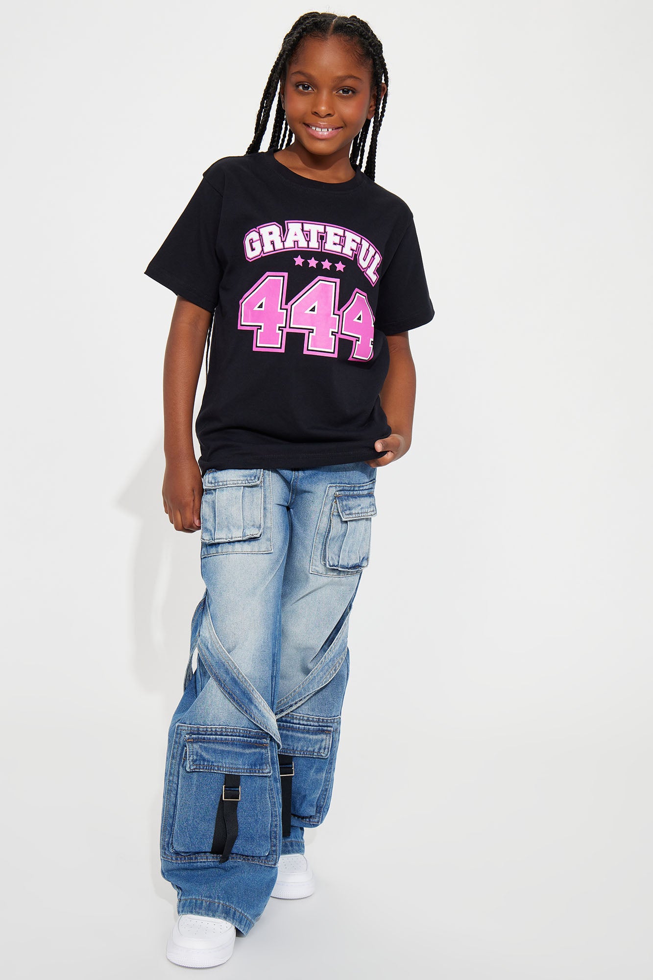 Mini 444 Grateful Short Sleeve Tee - Black - Image 4