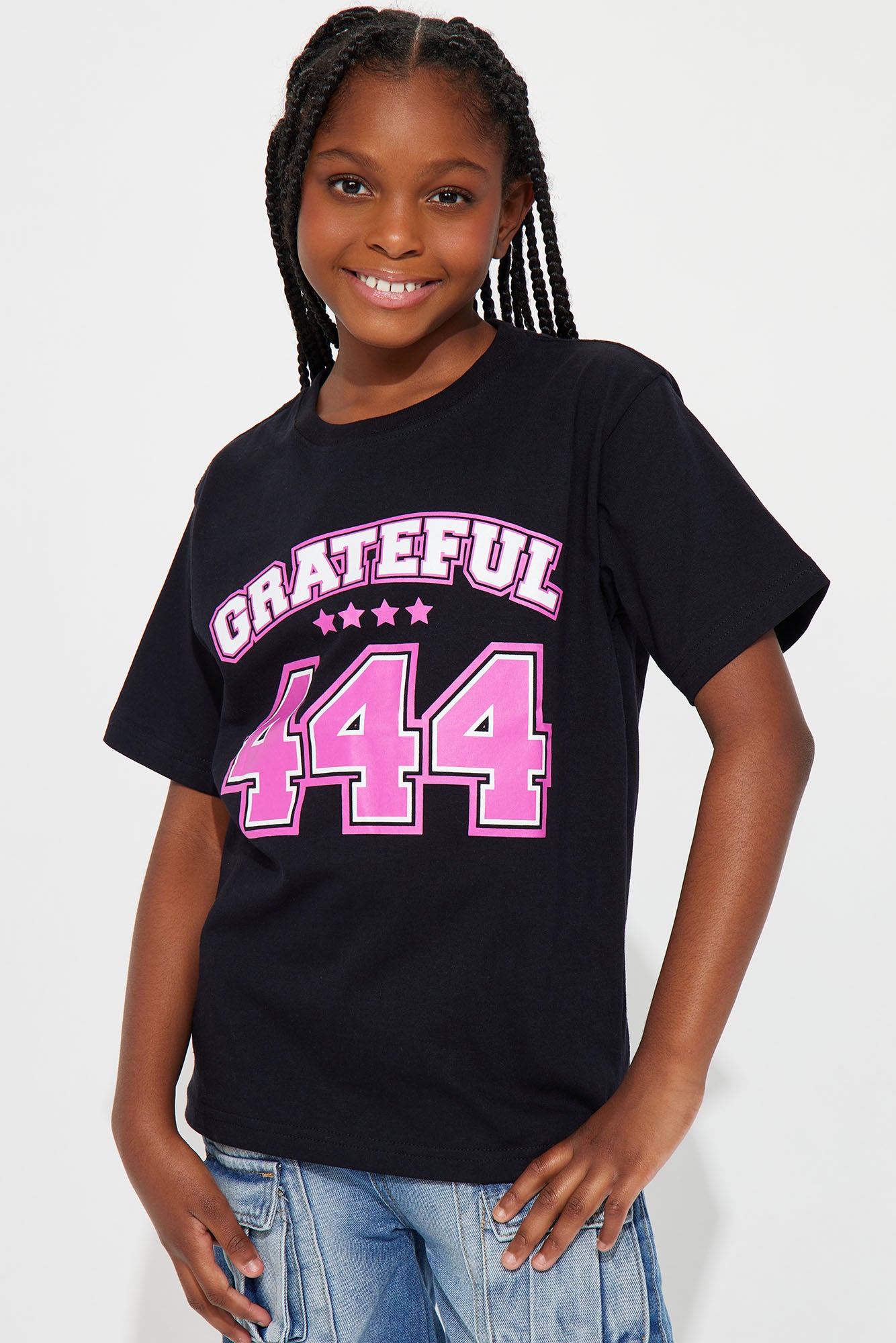 Mini 444 Grateful Short Sleeve Tee - Black - Image 3