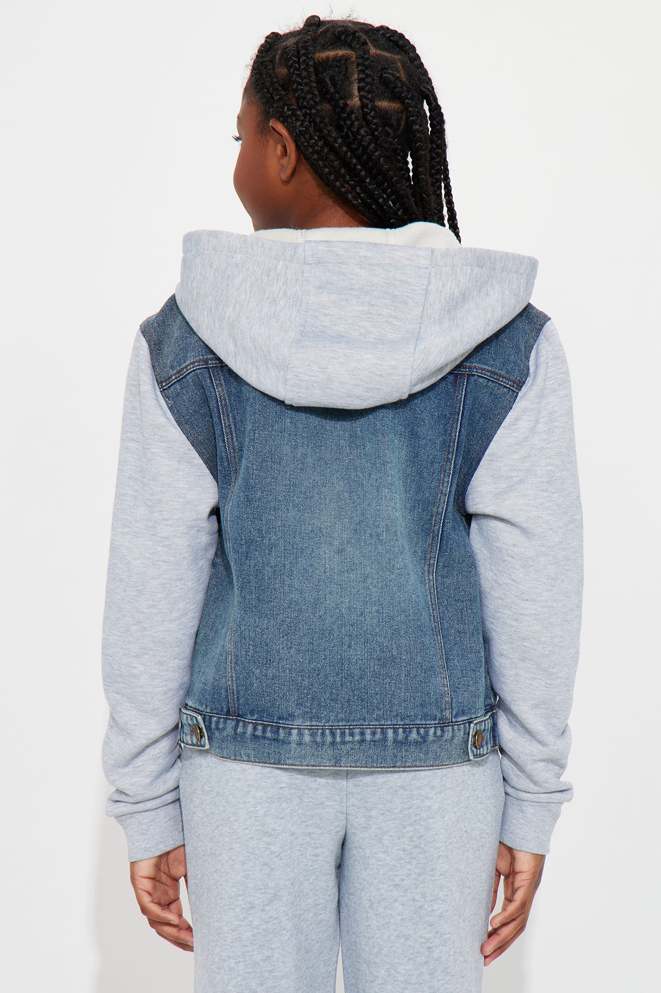 Mini His Name Was Tustin Denim Jacket - Medium Wash - Image 3