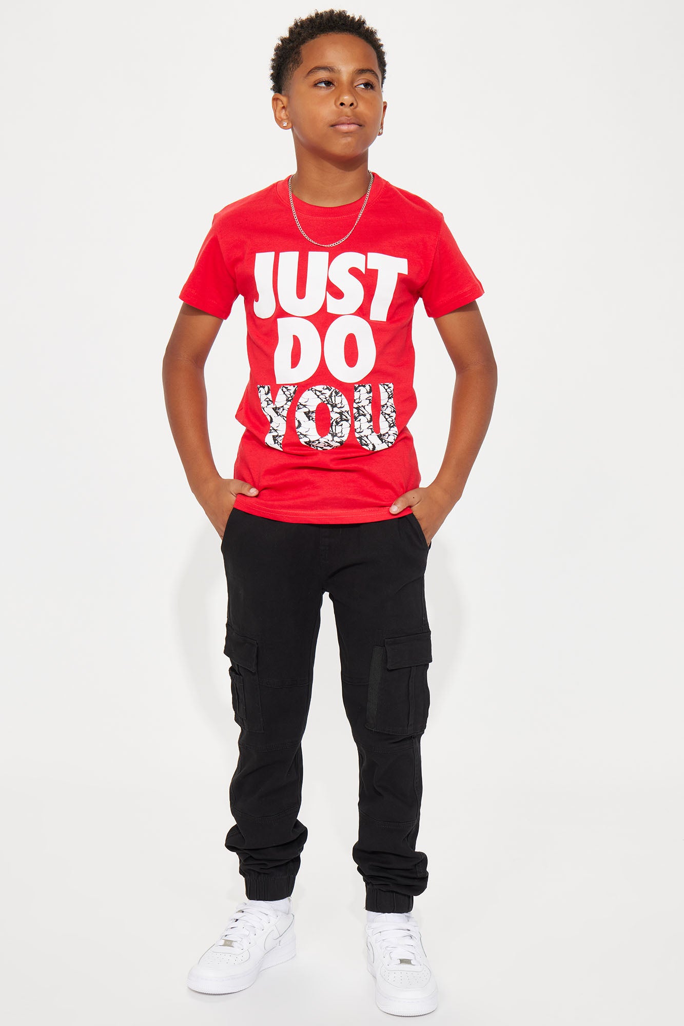 Mini Just Do You T-Shirt - Red - Image 3