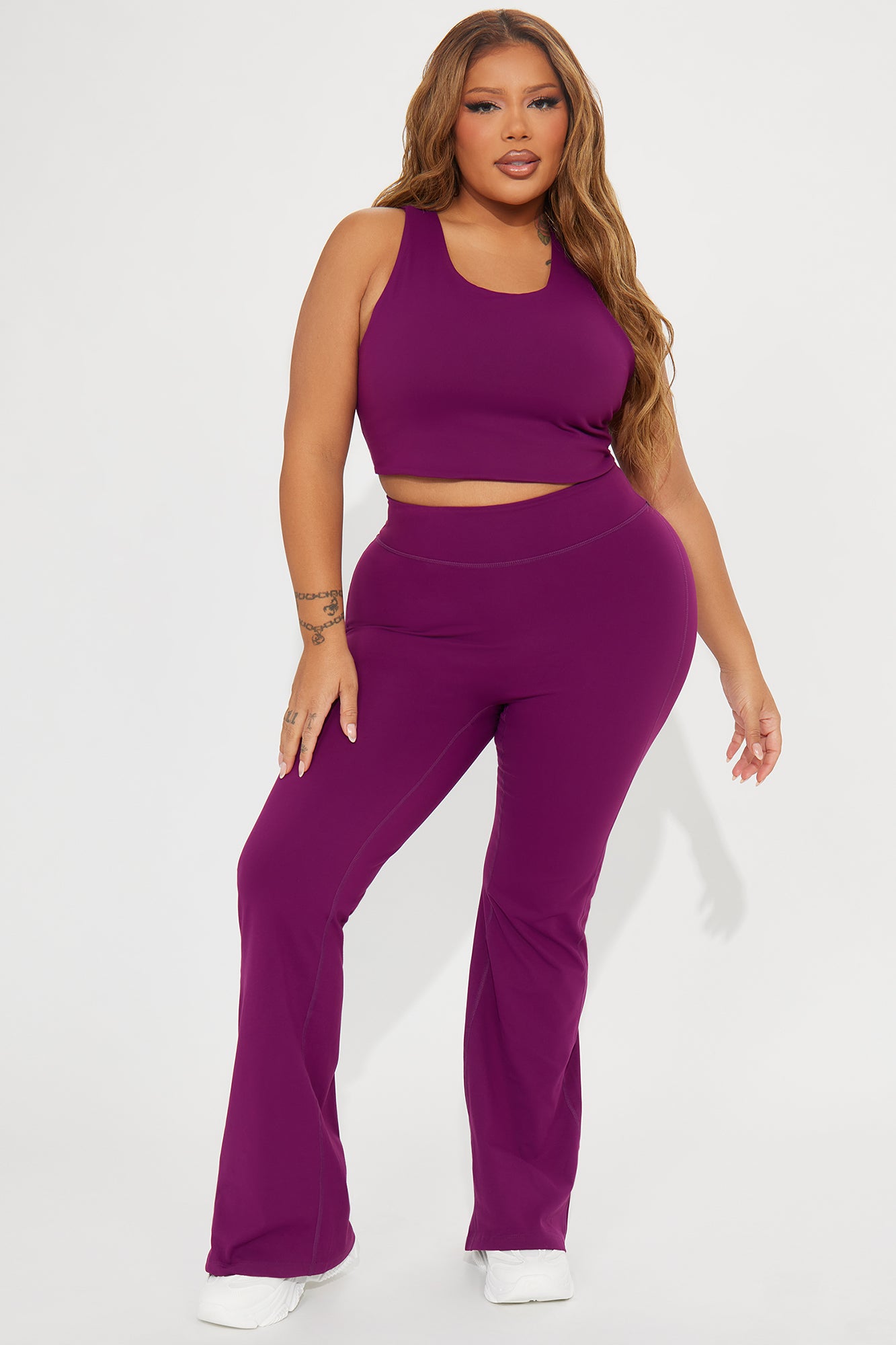 Body Sculpt Super Soft Sports Bra - Plum - Image 6