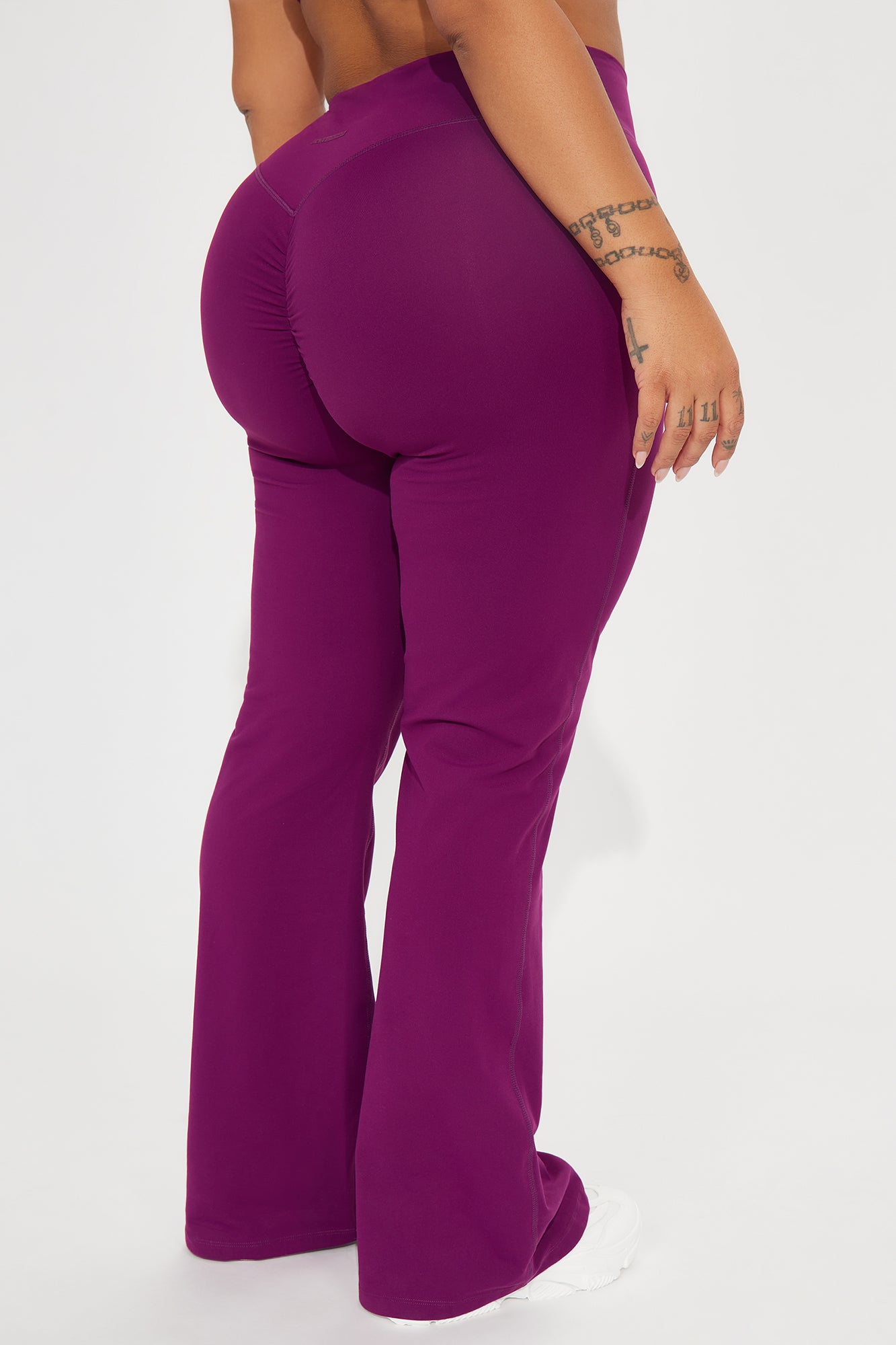 Claudia Super Soft Active Yoga Pant - Plum - Image 8