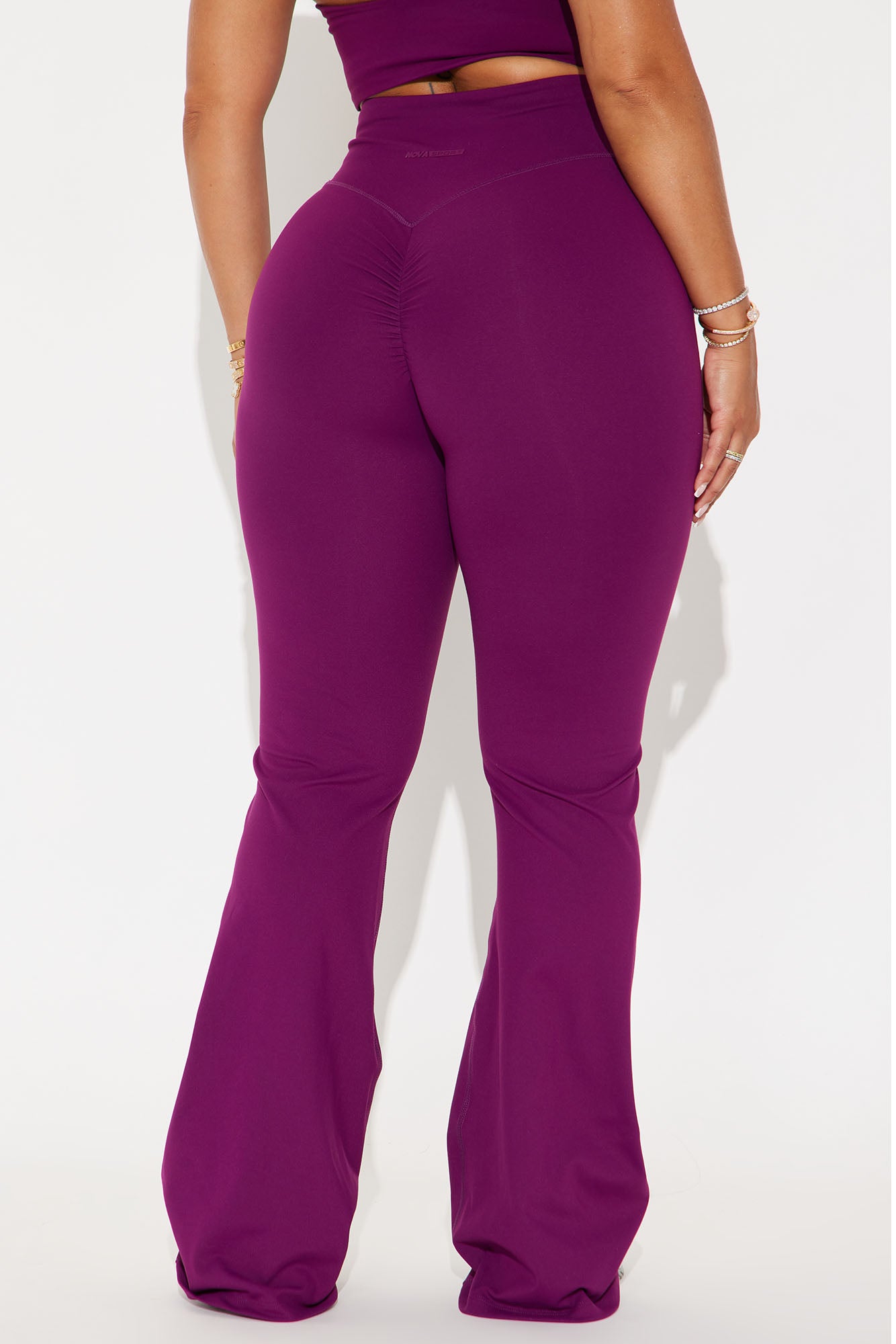 Claudia Super Soft Active Yoga Pant - Plum - Image 3