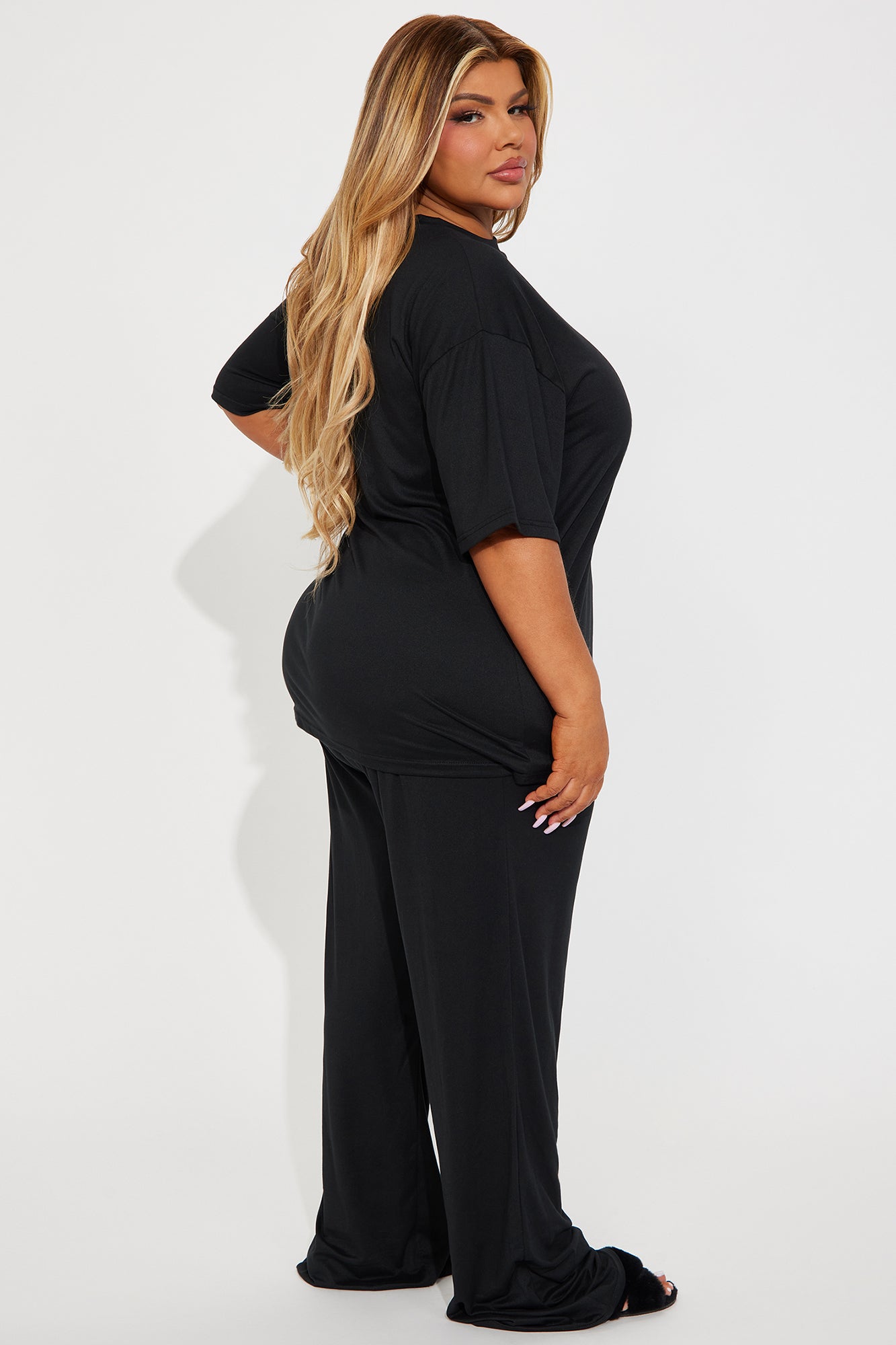 Relax Mood PJ Pant Set - Black - Image 6