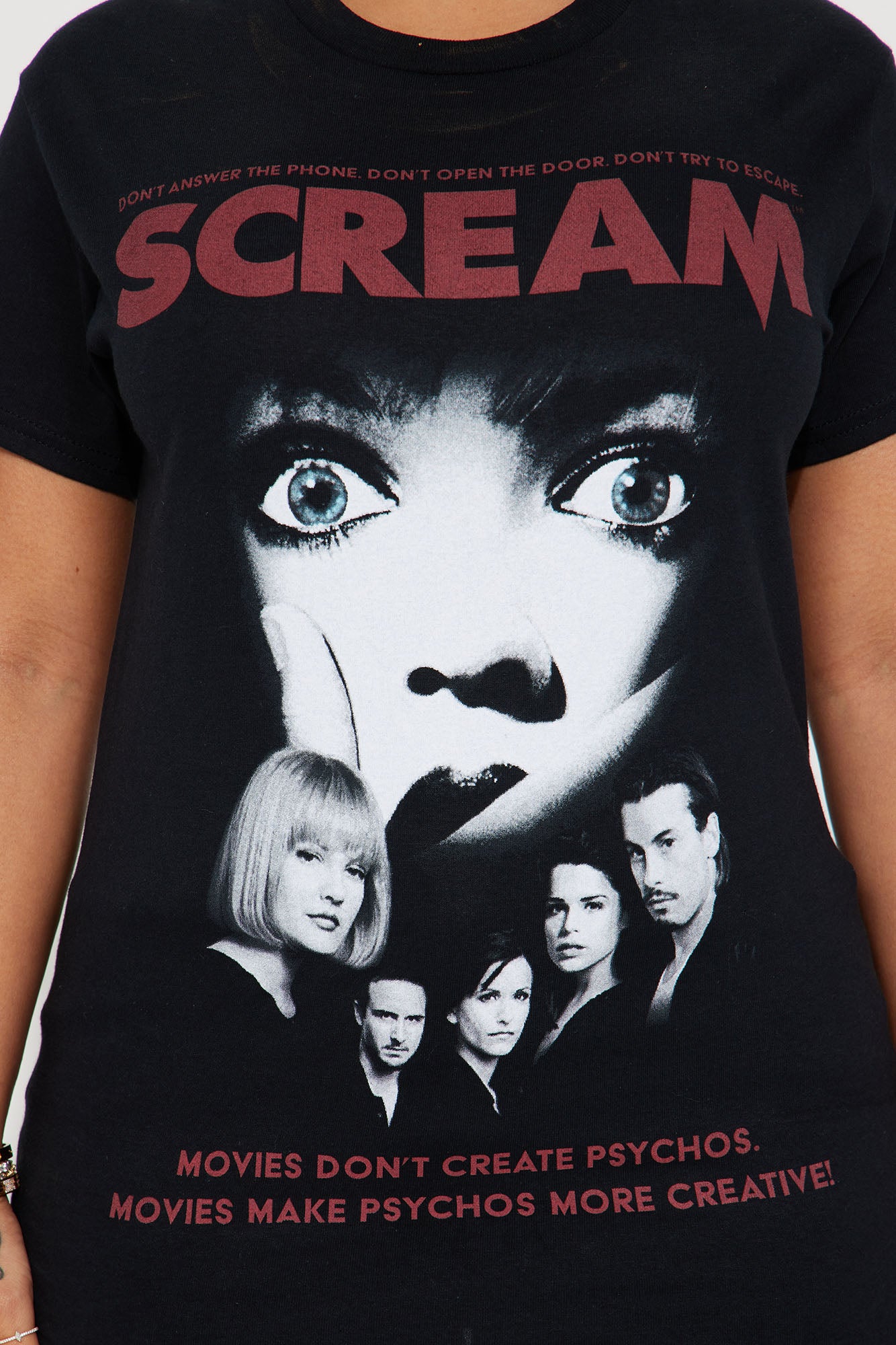 Scream Movie Graphic Tee - Black - Image 3