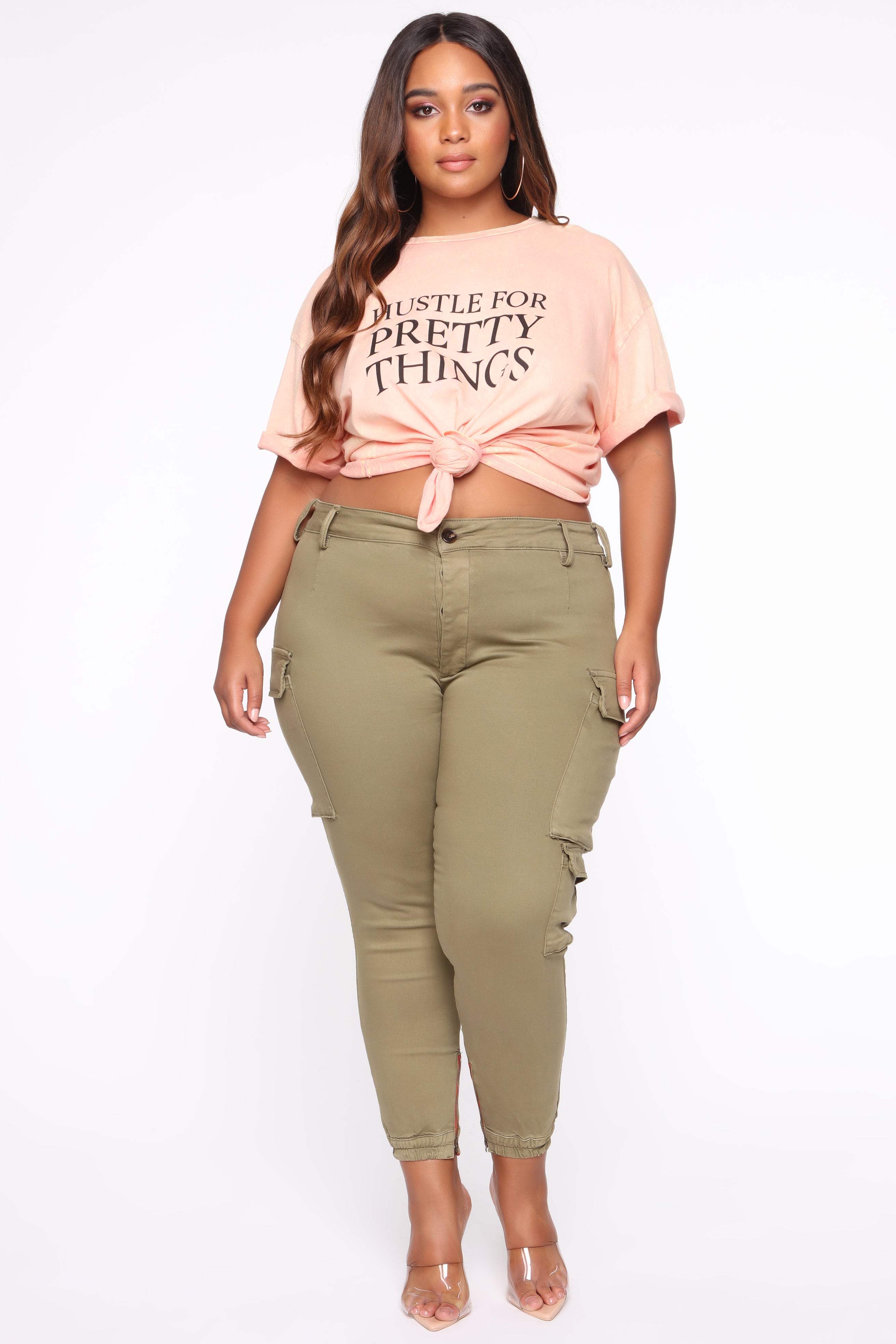 Kalley Cargo Pants - Olive - Image 10