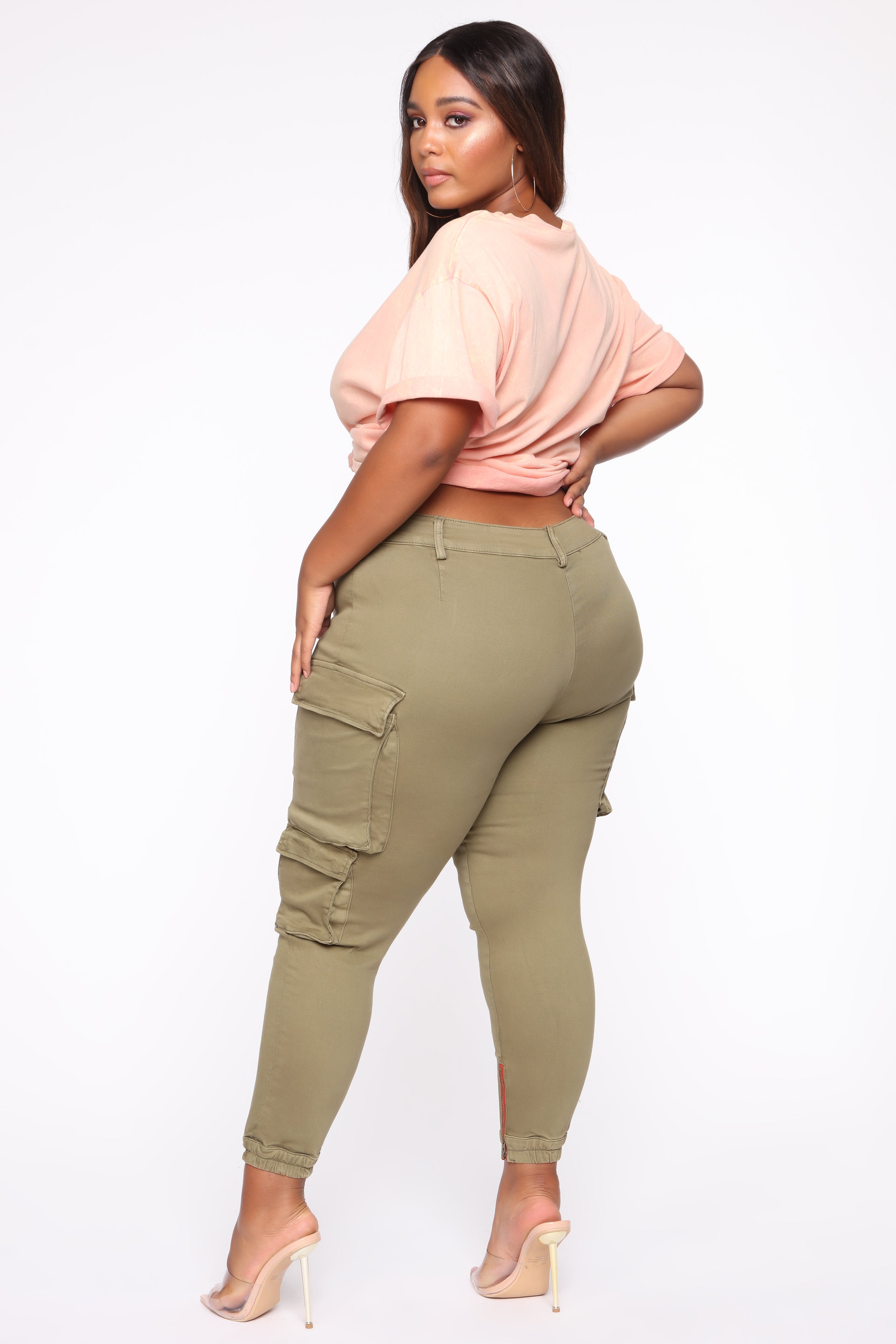 Kalley Cargo Pants - Olive - Image 11