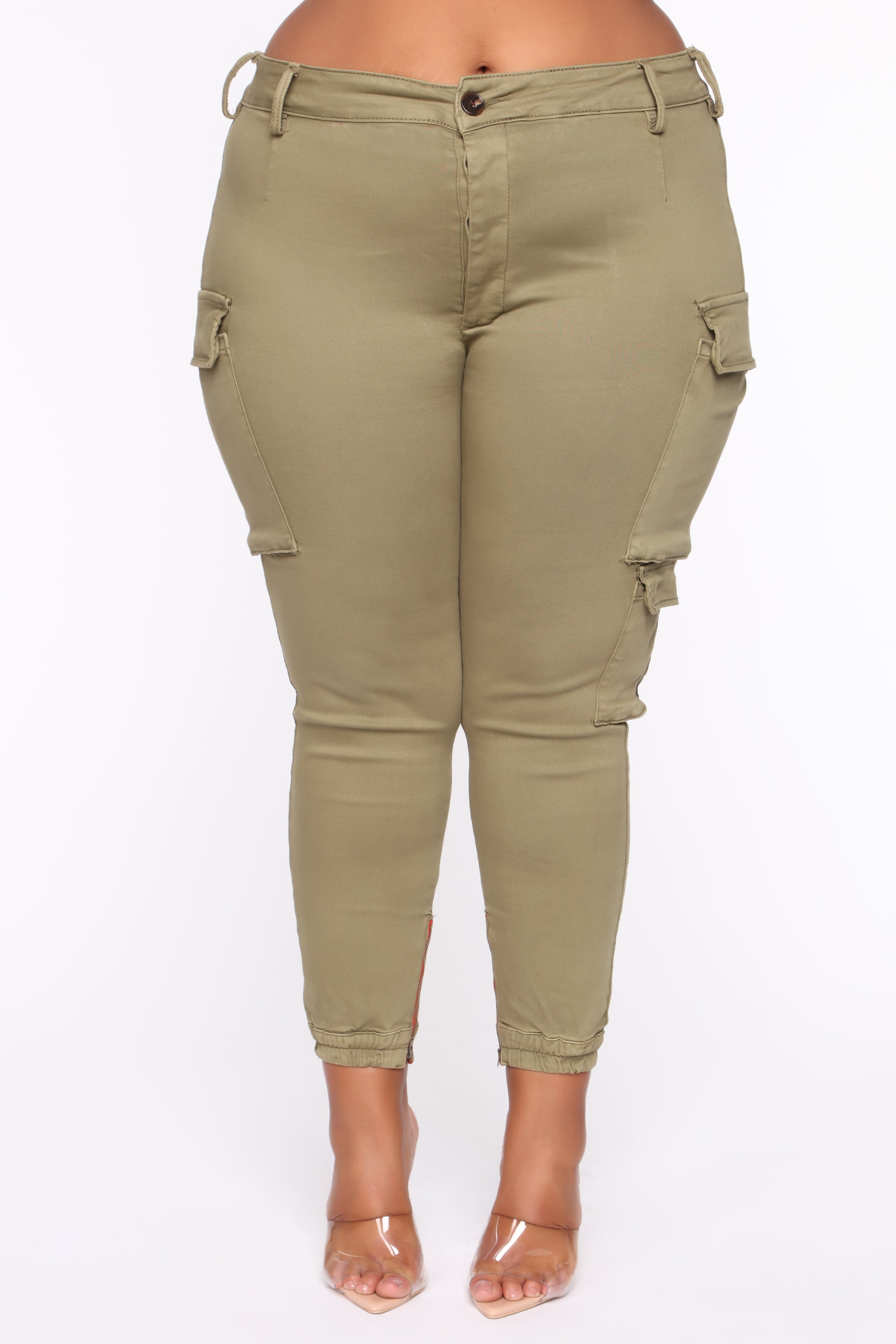 Kalley Cargo Pants - Olive - Image 12