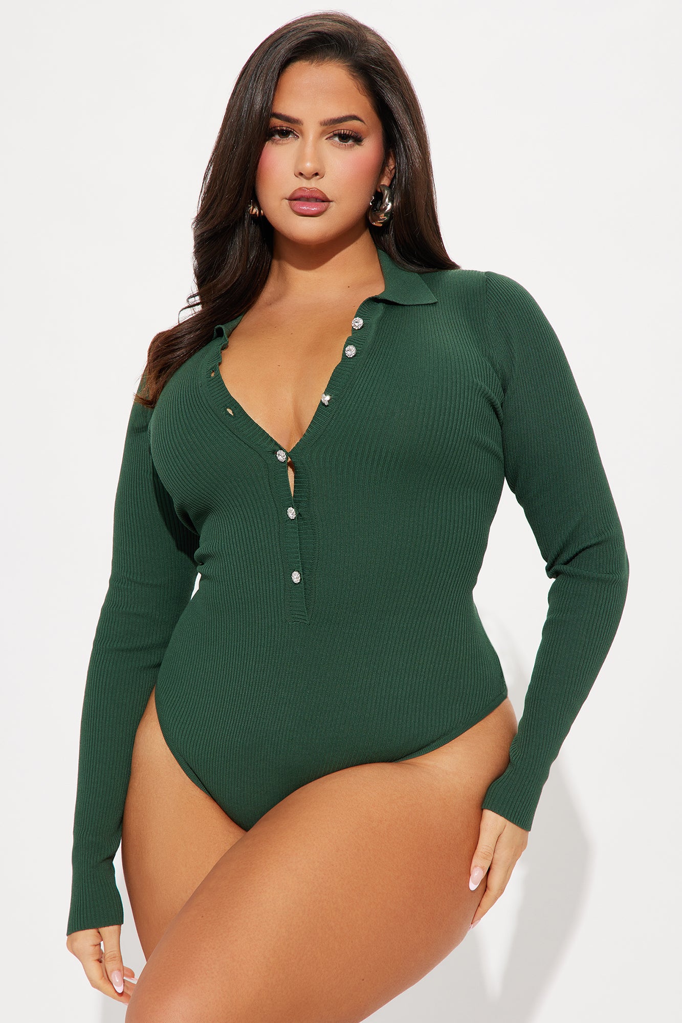 Amilia Sweater Bodysuit - Hunter - Image 5