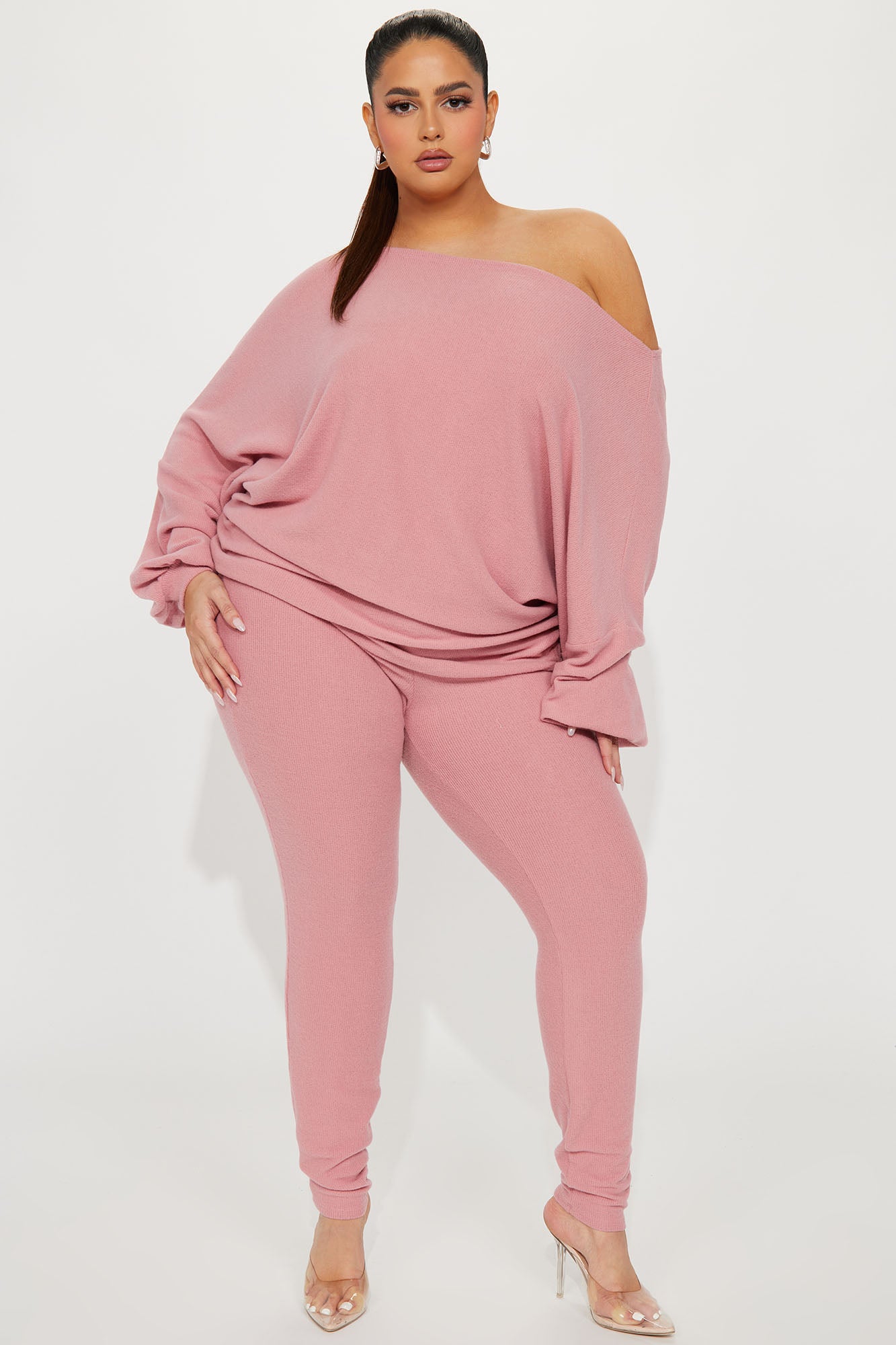 Comfy Mood Legging Set - Mauve - Image 4