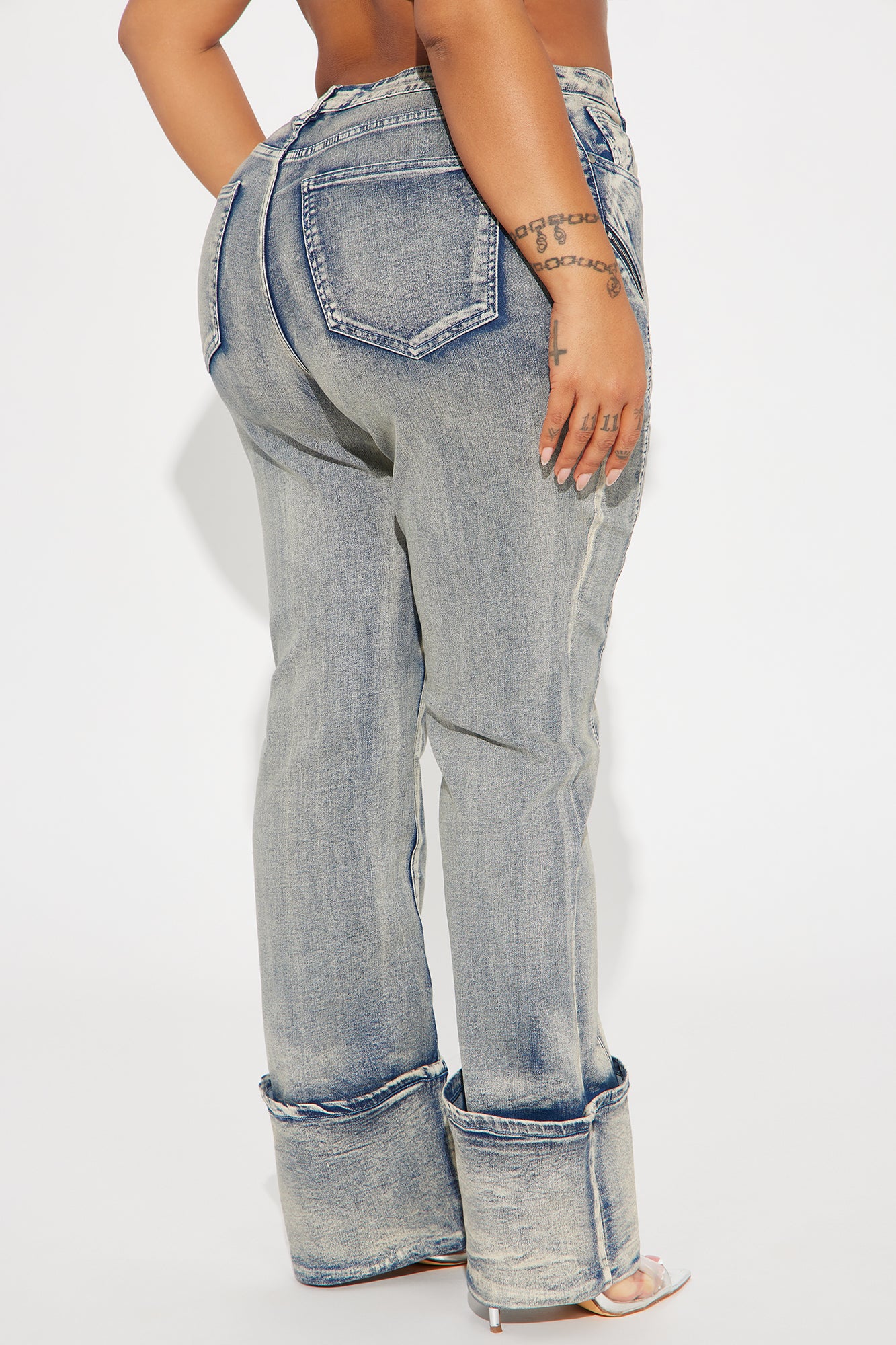 Locking In Stretch Straight Leg Jeans - Vintage Wash - Image 11