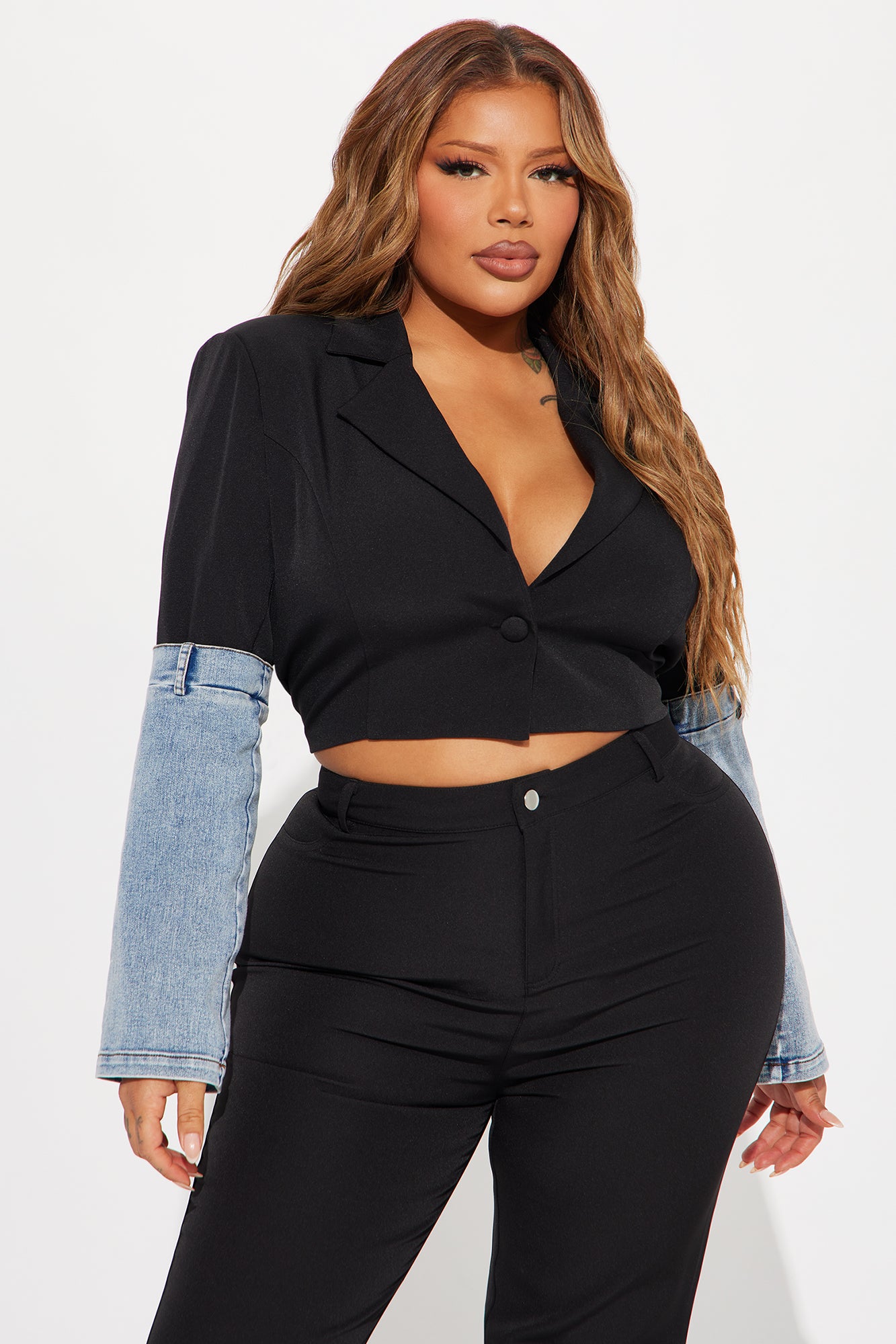 Top Of The Game Pant Set - Black - Image 5