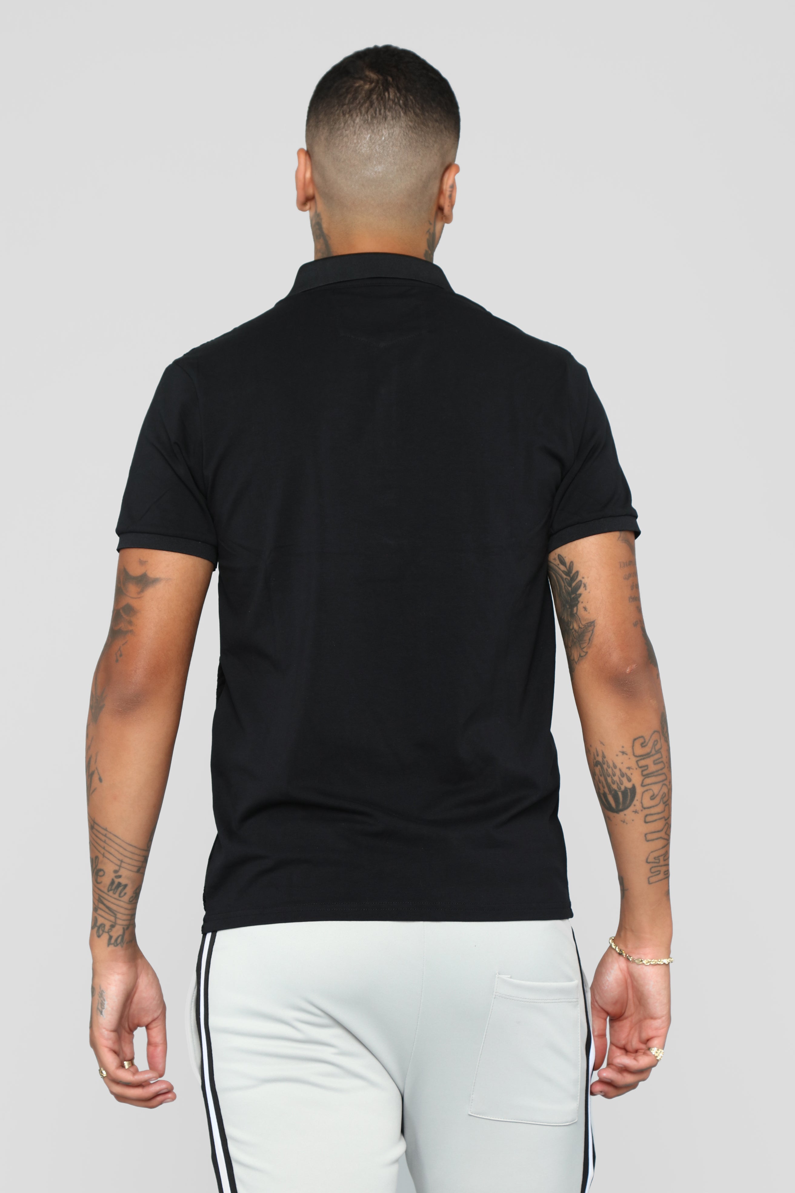 Breezy Short Sleeve Polo - Black - Image 7