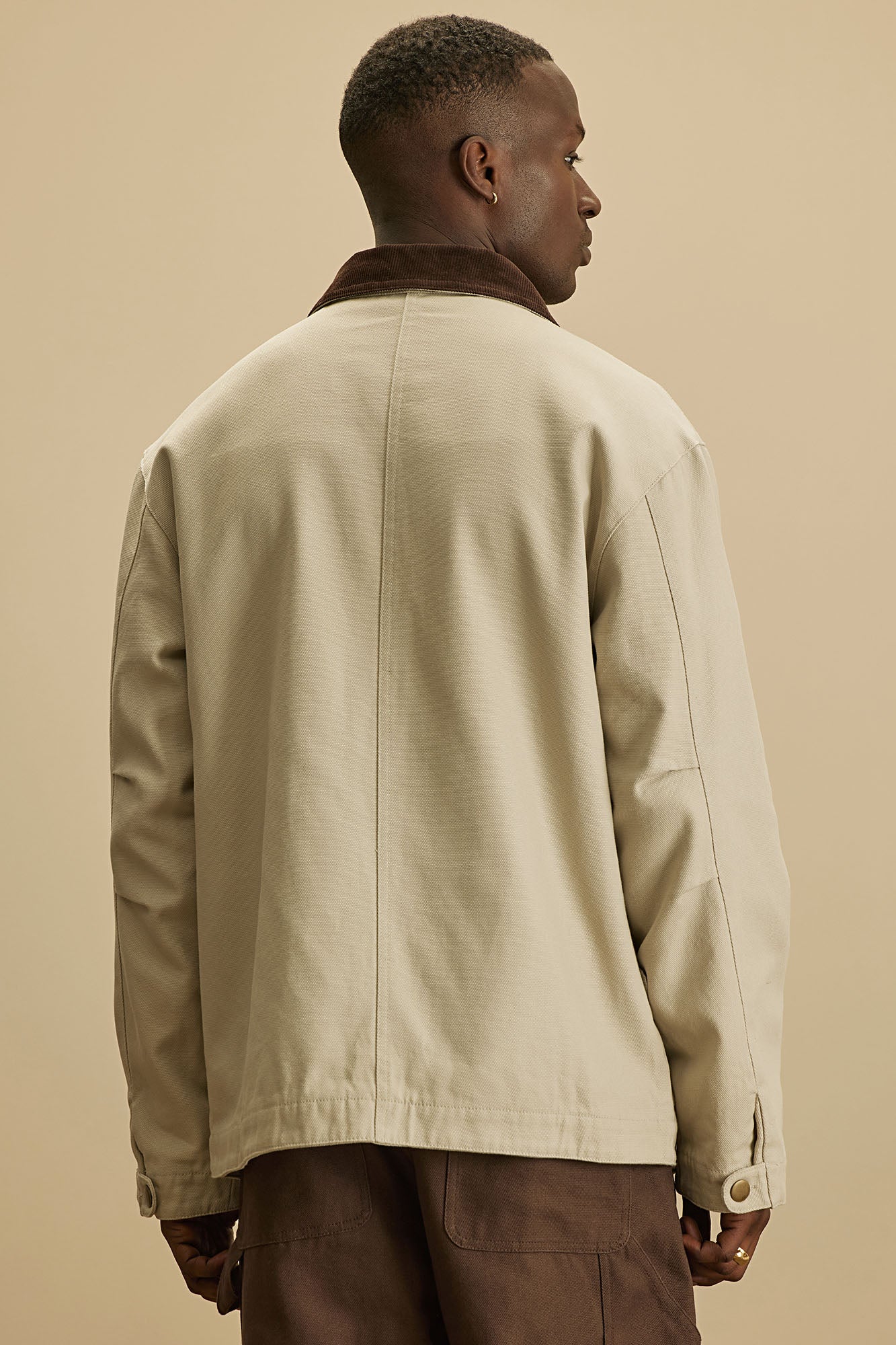 Alexander Utility Canvas Chore Jacket - Off White - Image 5