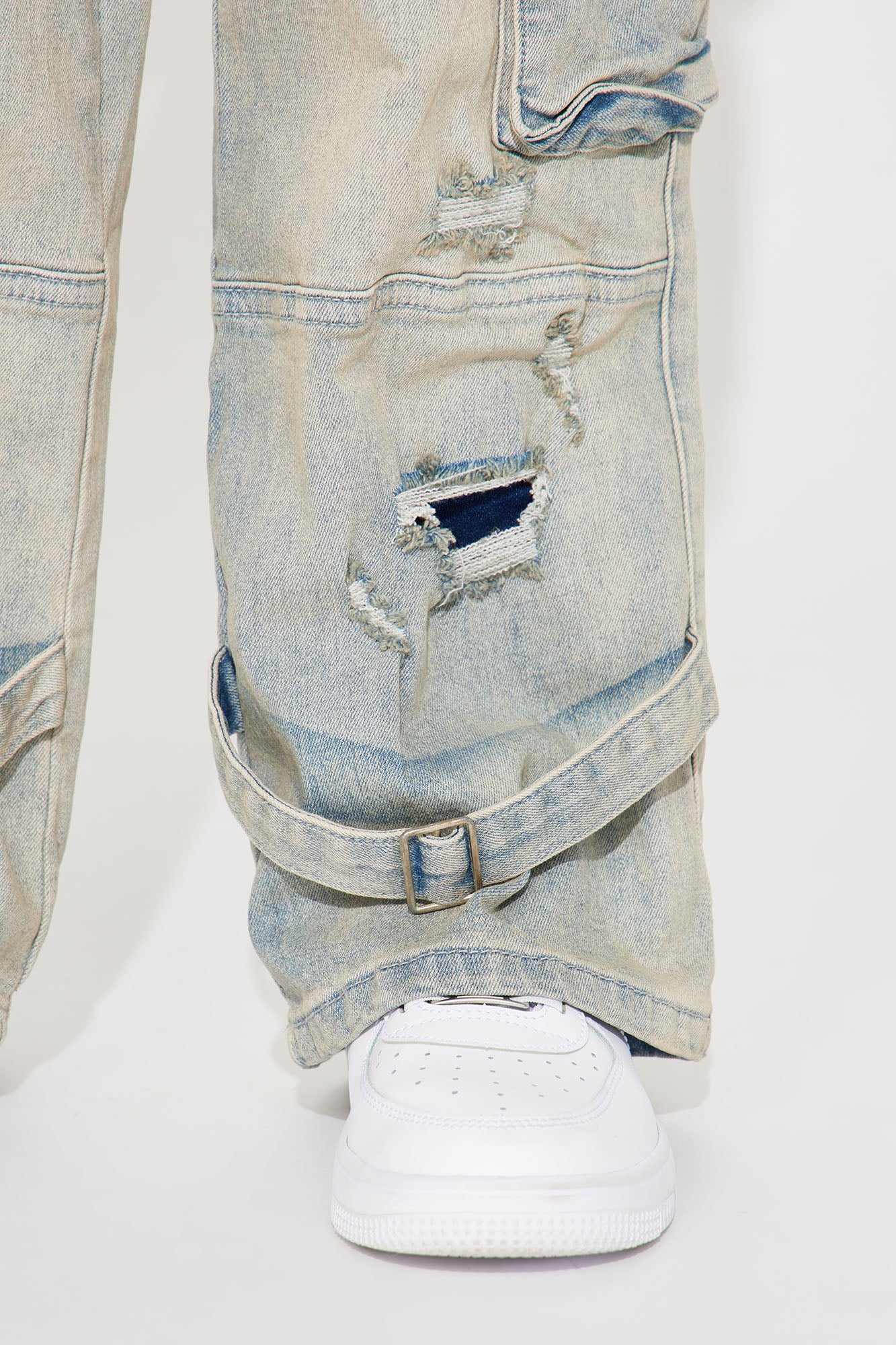 Mini Can't Stop The Pockets Straight Jeans - Medium Blue Wash - Image 7