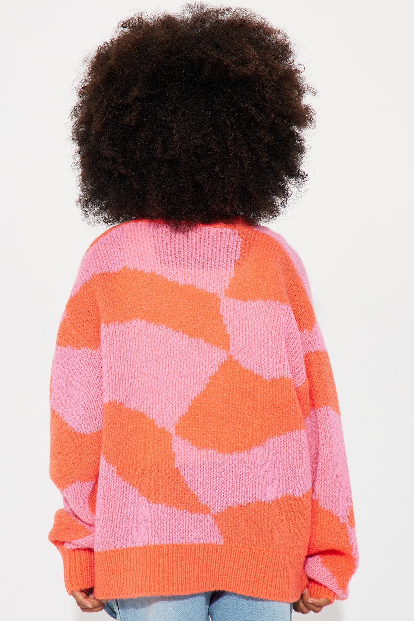 Mini All Mixed Up Cardigan - Pink/combo - Image 4