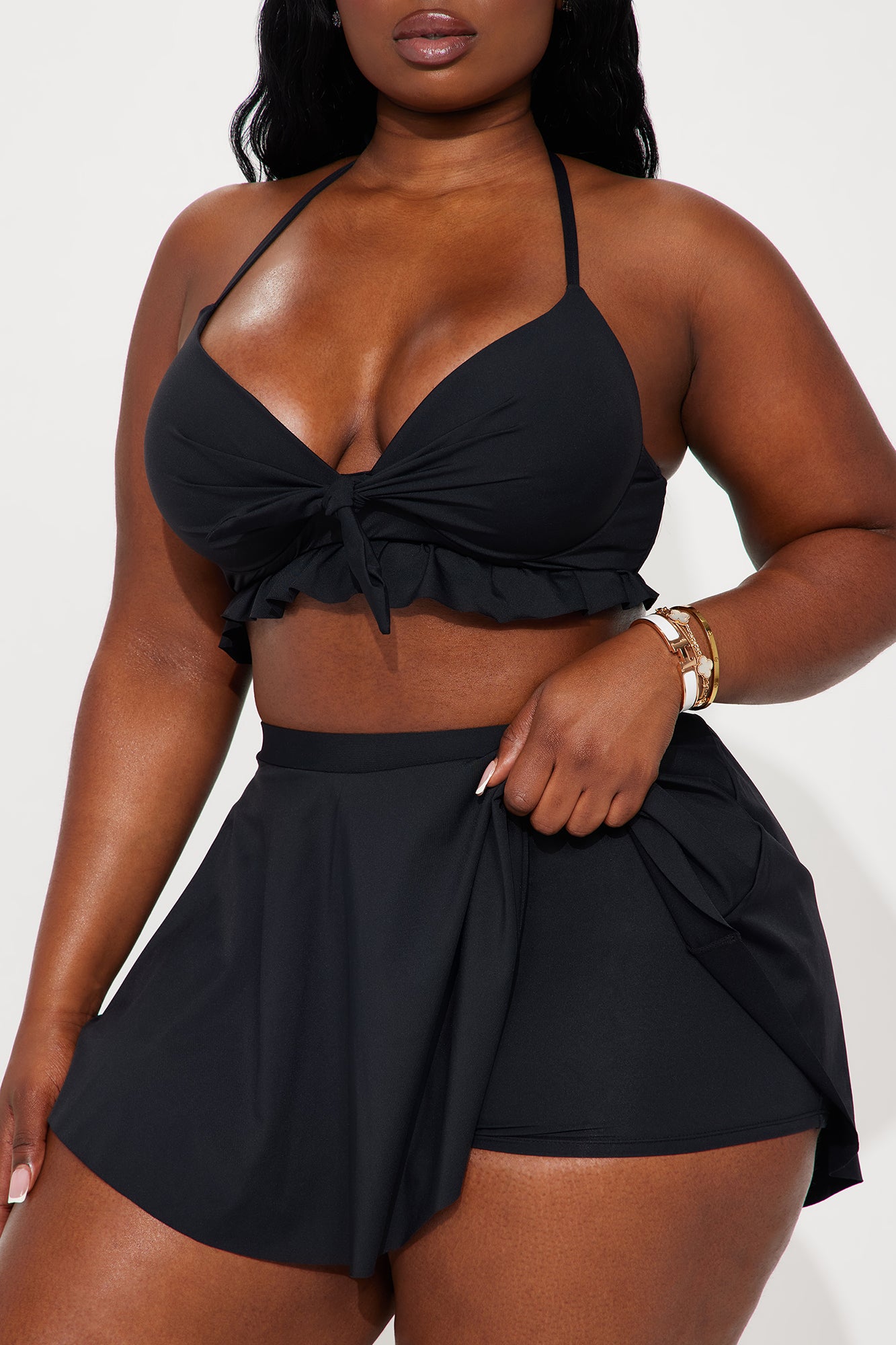 Solana Skirt 2 Piece Bikini - Black - Image 5