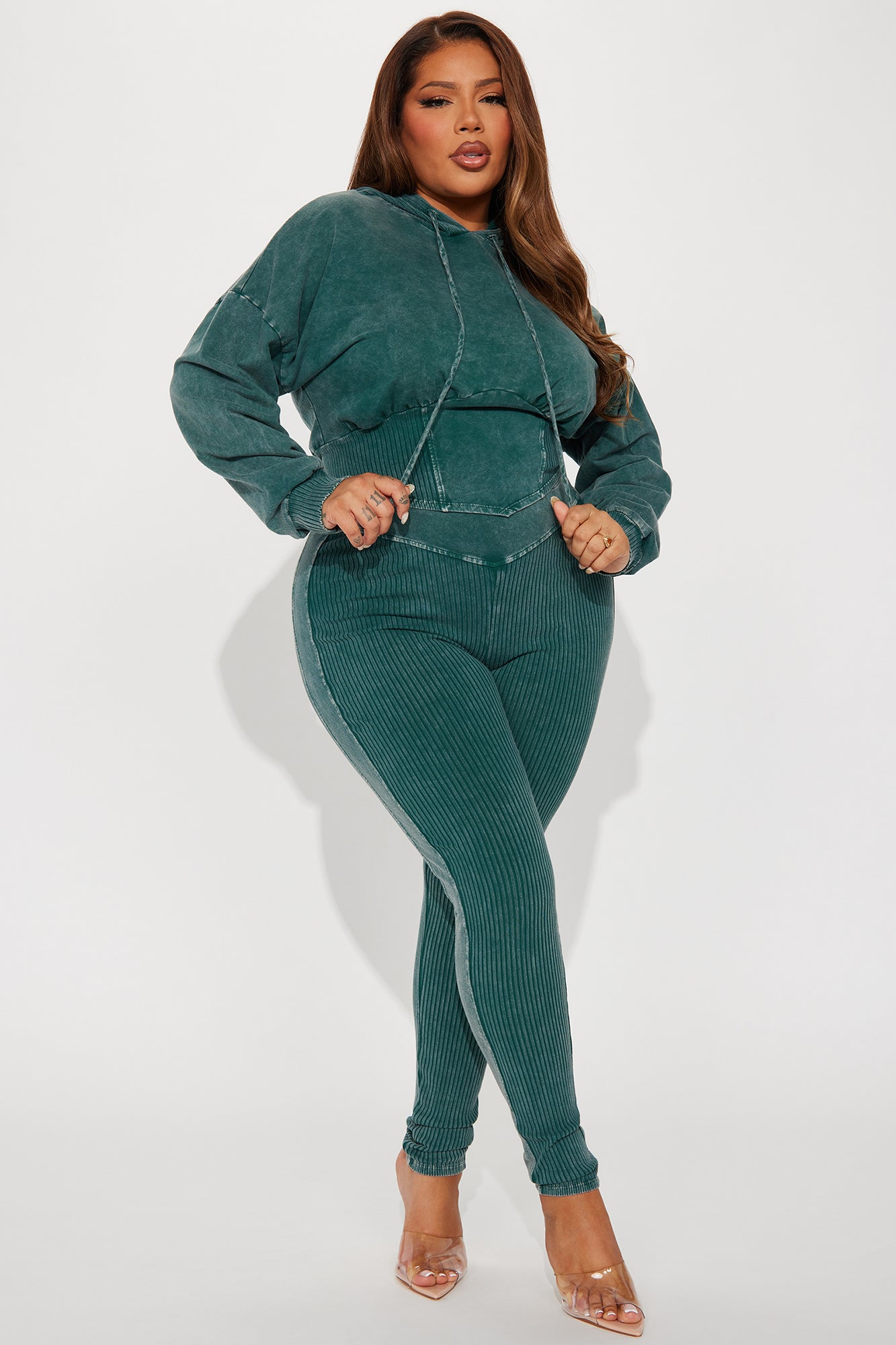 Rory Mineral Wash Legging Set - Hunter - Image 4