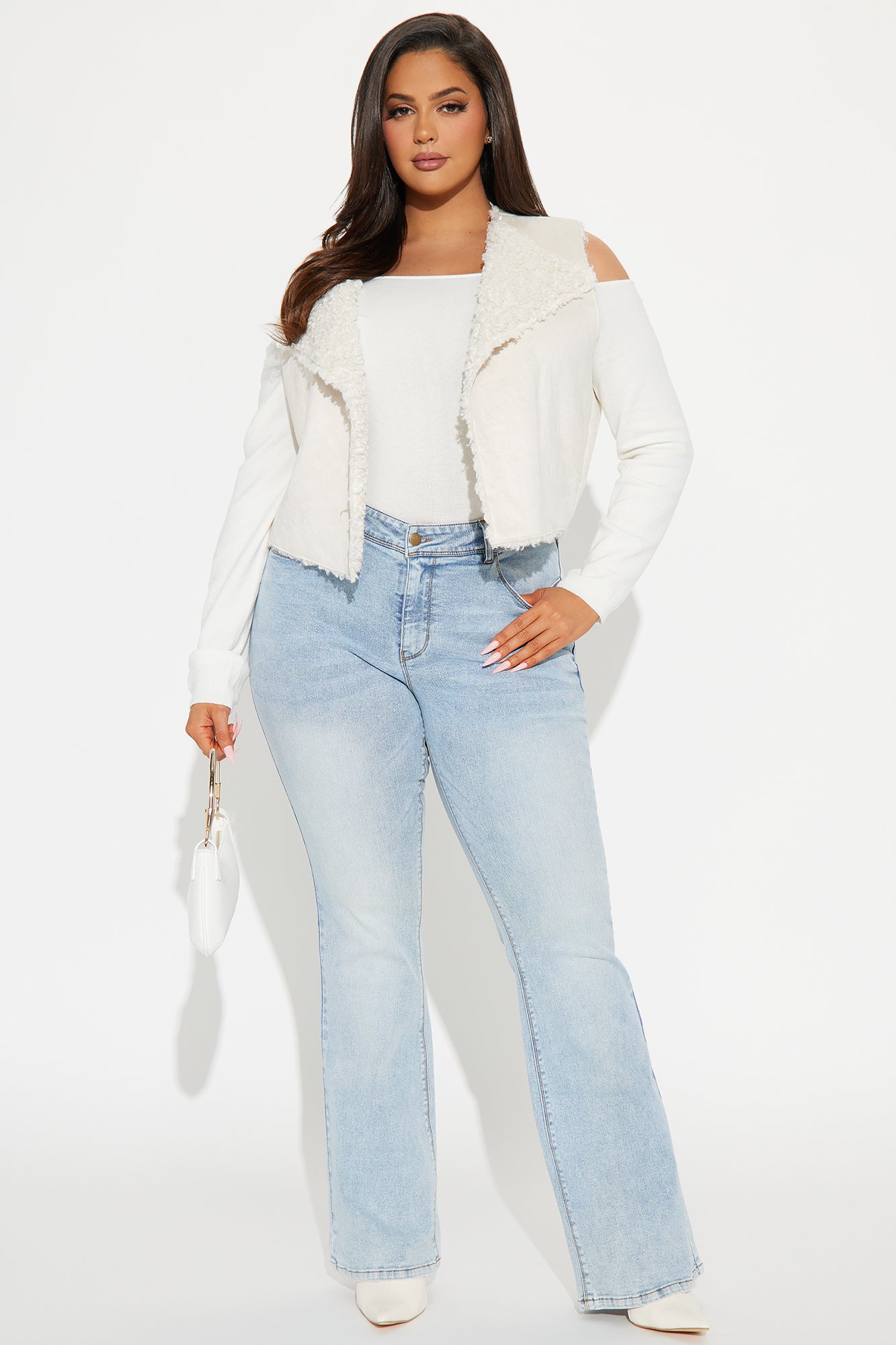 Keep My Cool Shearling Vest - Sand - Image 6