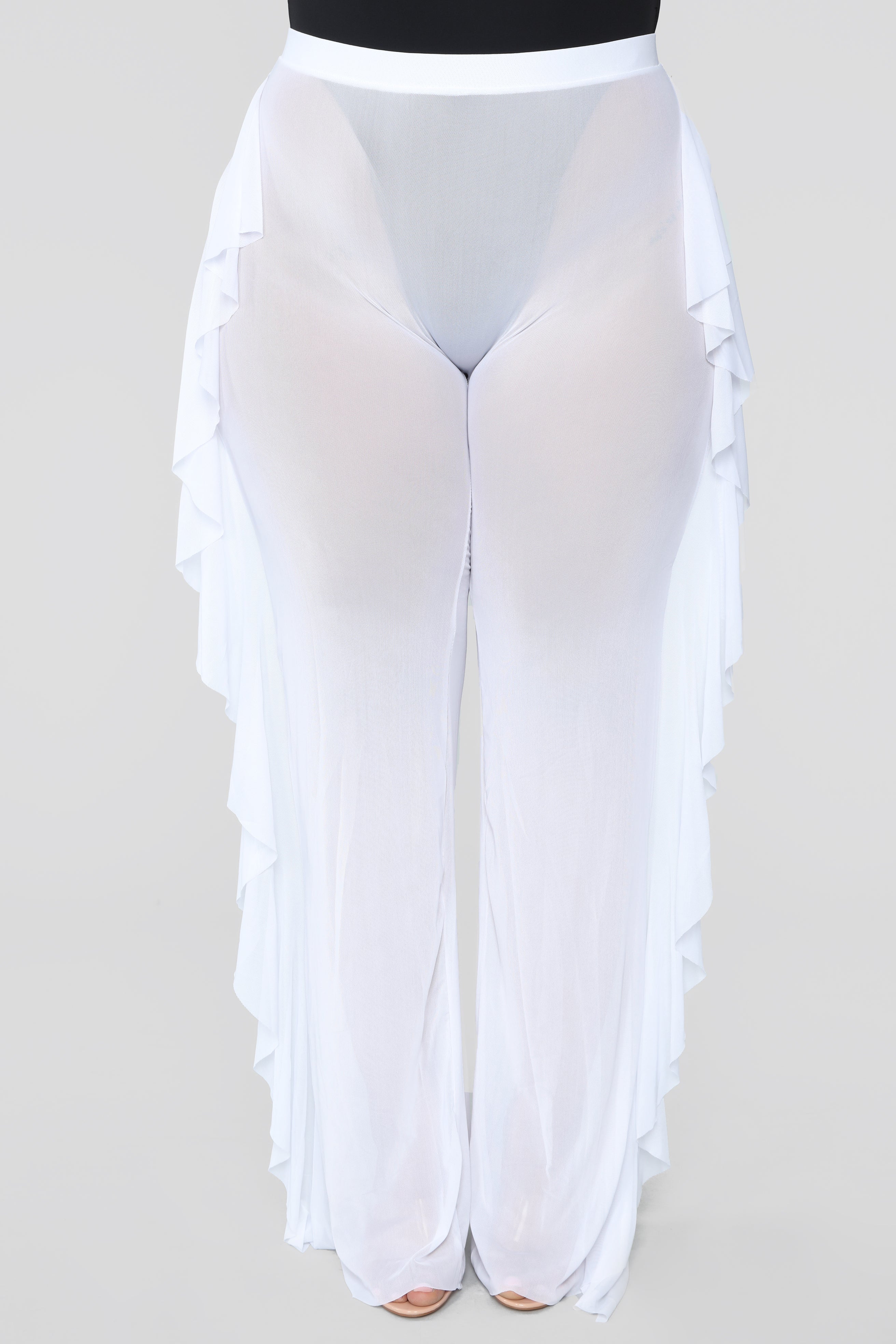 Sunshine See Through Cover Up Pant - White - Image 12