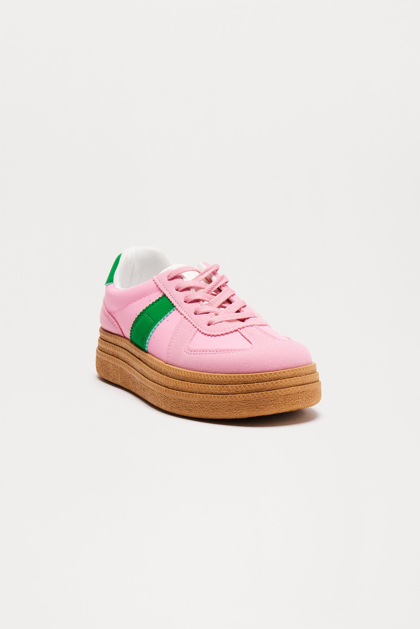 Jalen Lace Up Sneakers - Pink/combo - Image 3