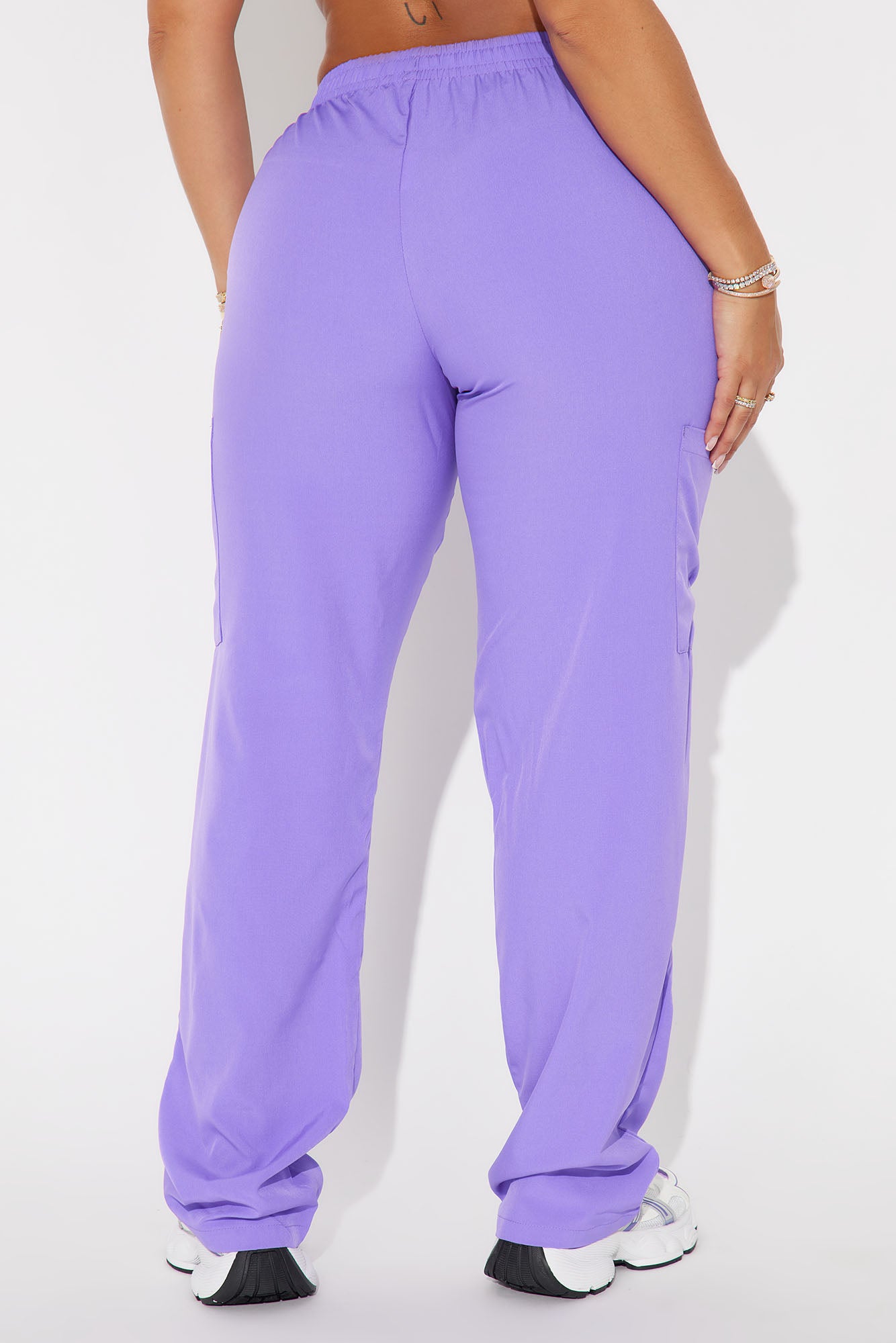 Working Overtime 4FLEX Uniform Scrub Pants - Violet - Image 3