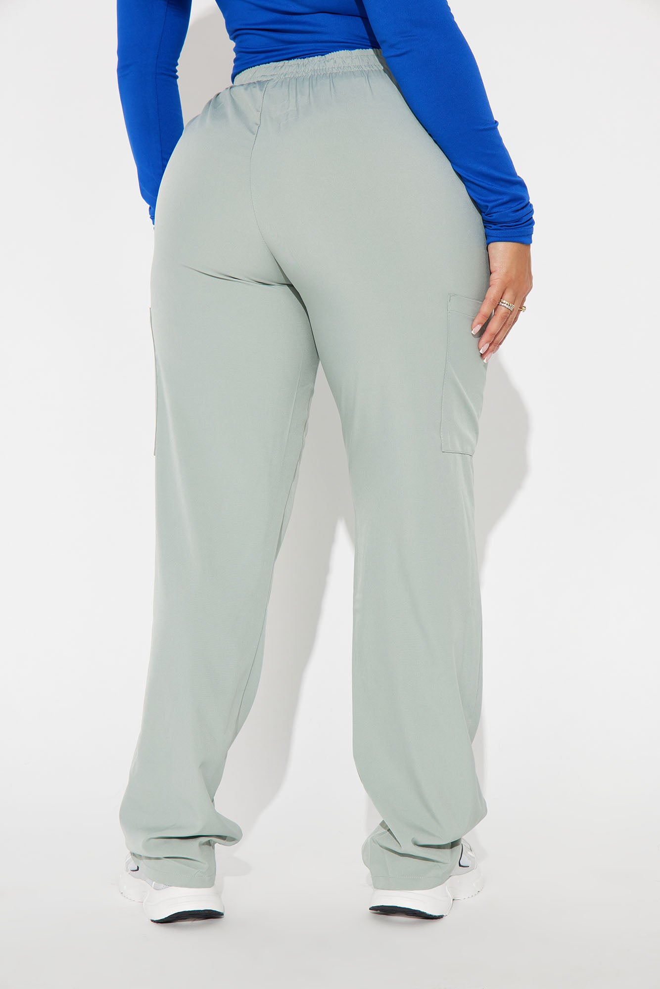 Working Overtime 4FLEX Uniform Scrub Pants - Sage - Image 3