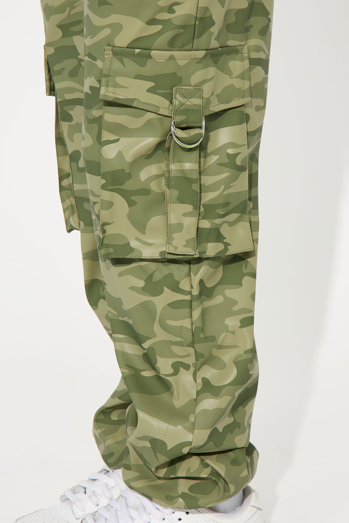 Mini Count Me In Faux Leather Pant - Camouflage - Image 3