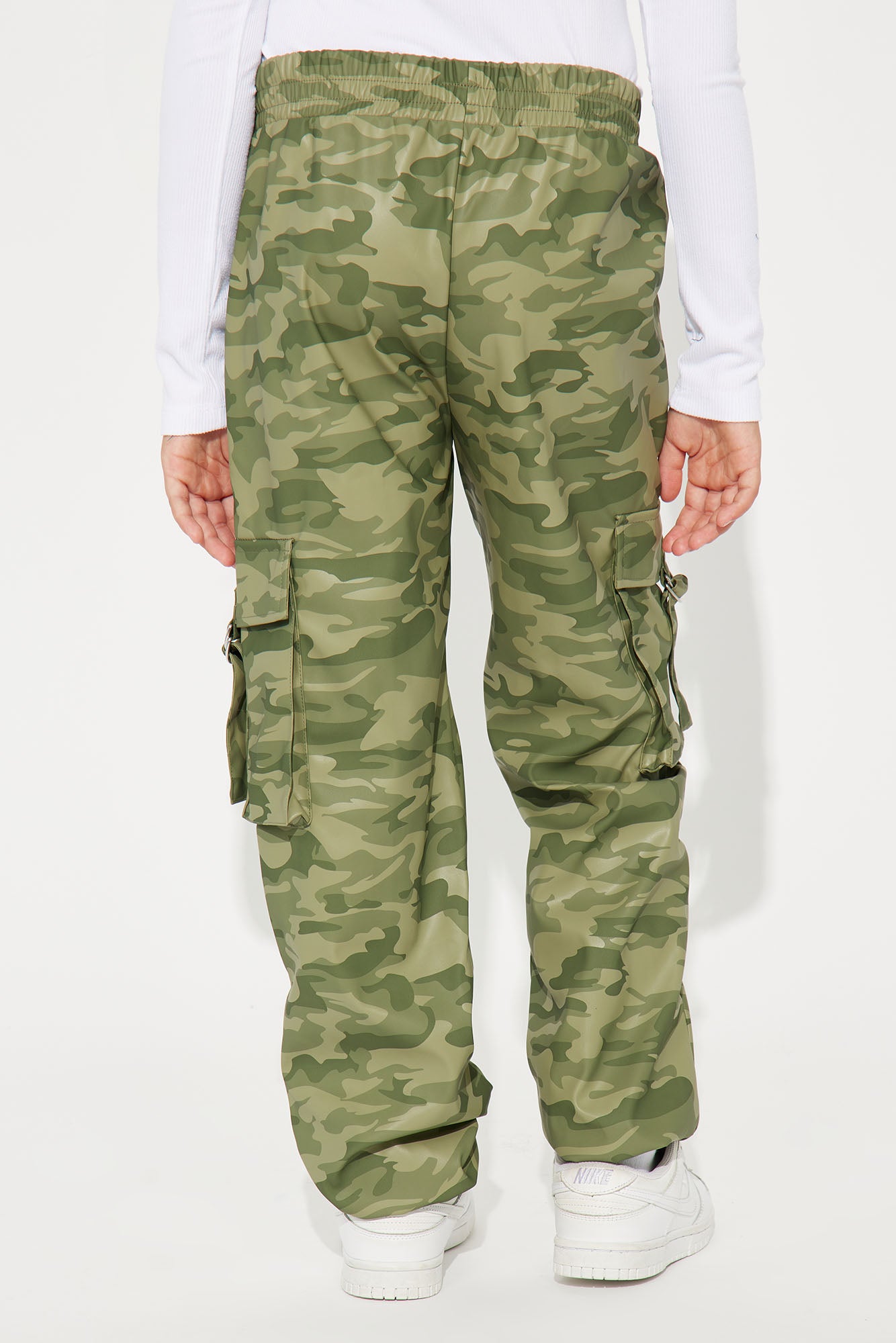 Mini Count Me In Faux Leather Pant - Camouflage - Image 4
