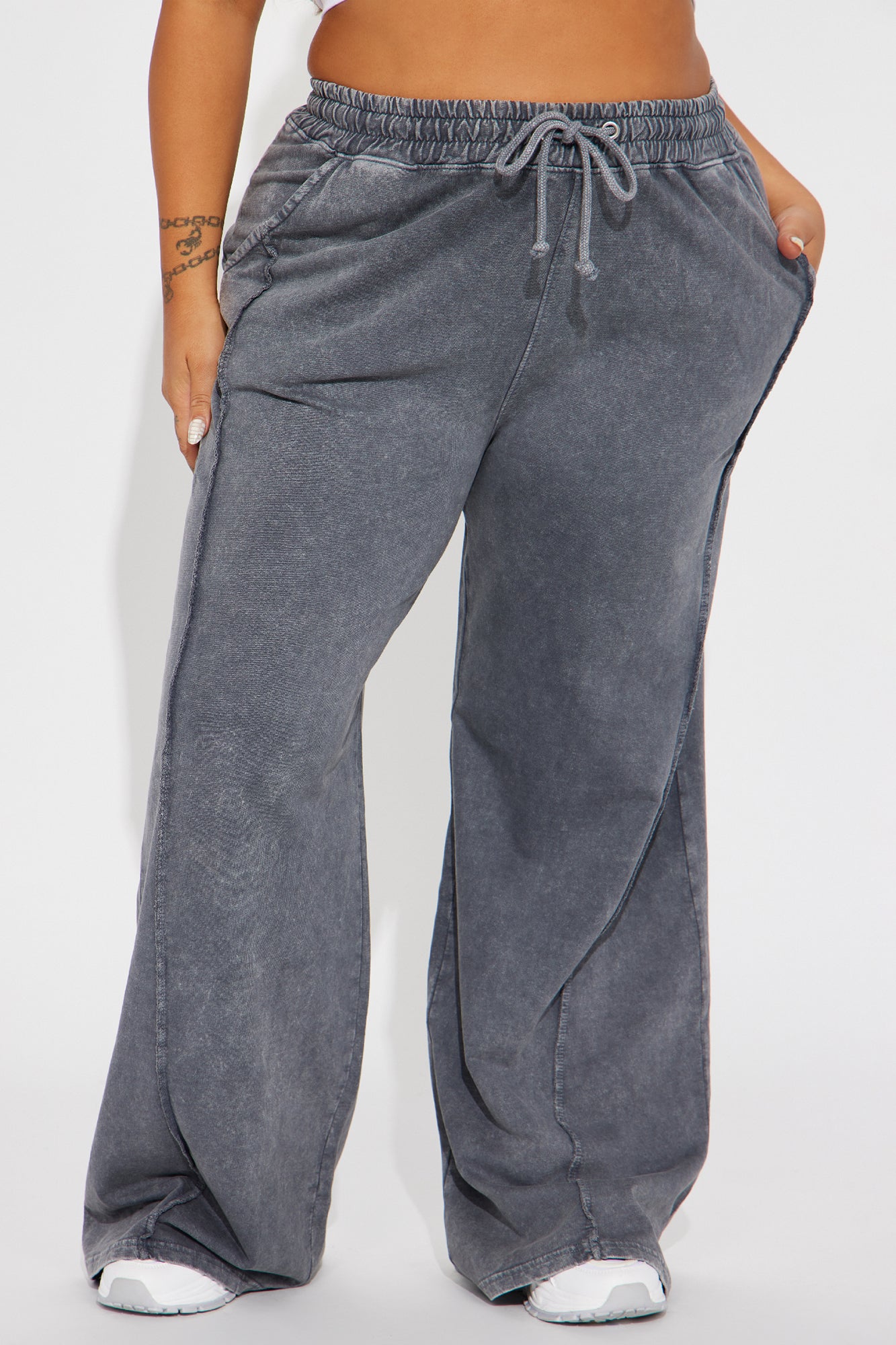 Chill Side Lounge Pant - Charcoal - Image 5