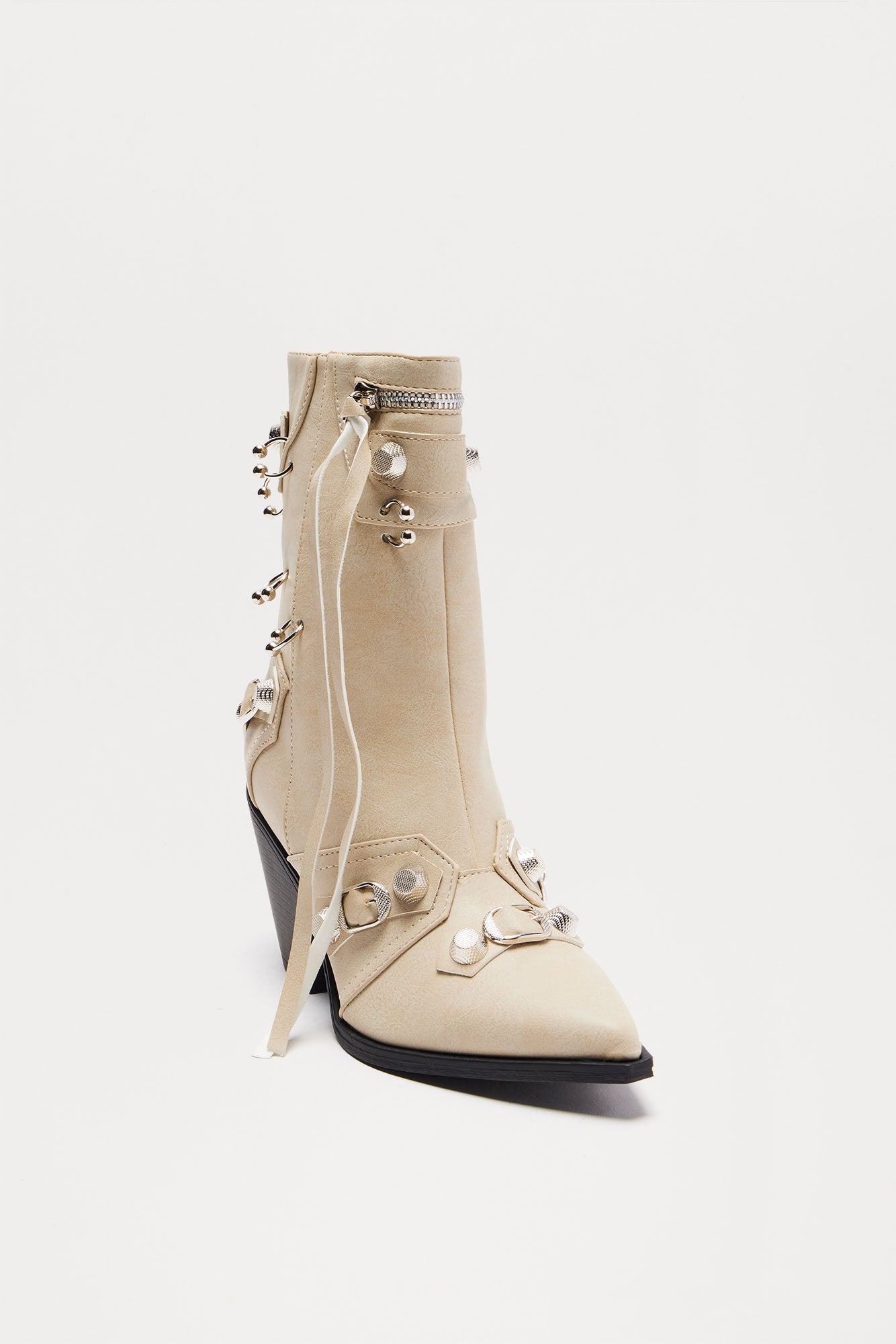 Ridley Hardware Booties - Nude - Image 3