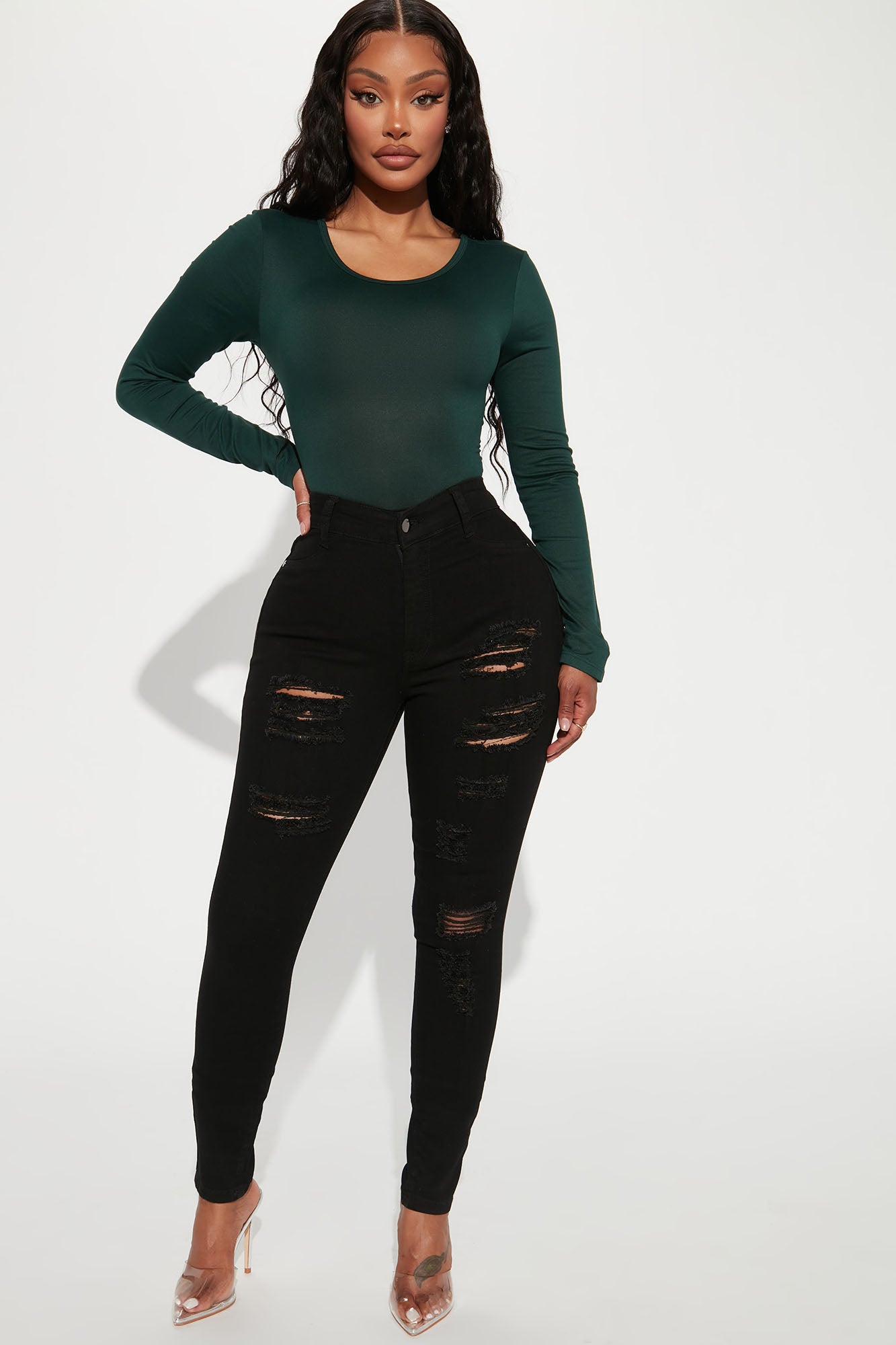 Tris Skinny Jeans - Black - Image 4
