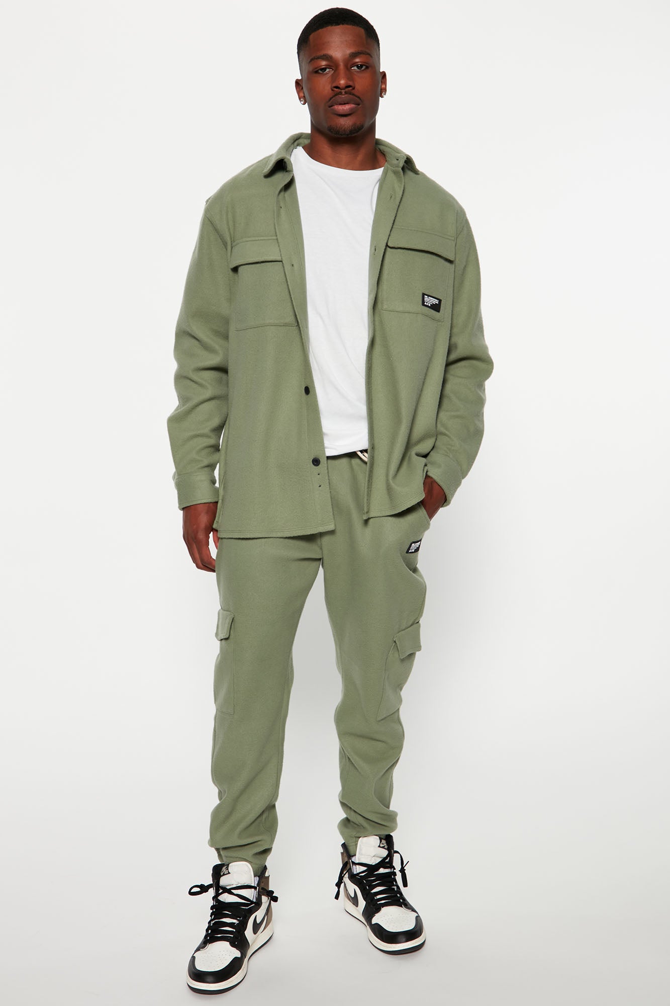 Your Go To Fleece Shacket - Olive - Image 3