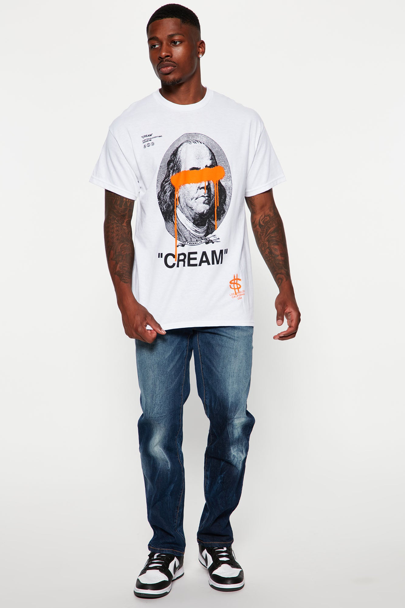 Cream Bills Short Sleeve Tee - White - Image 4