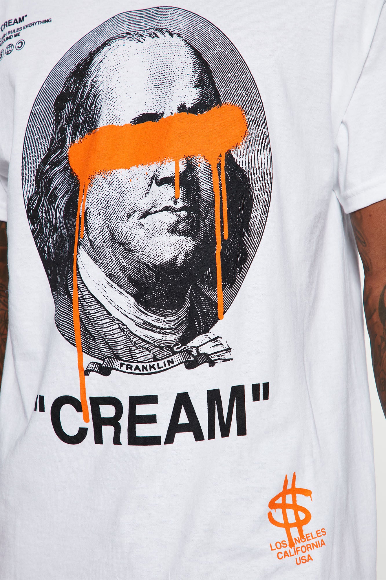Cream Bills Short Sleeve Tee - White - Image 3