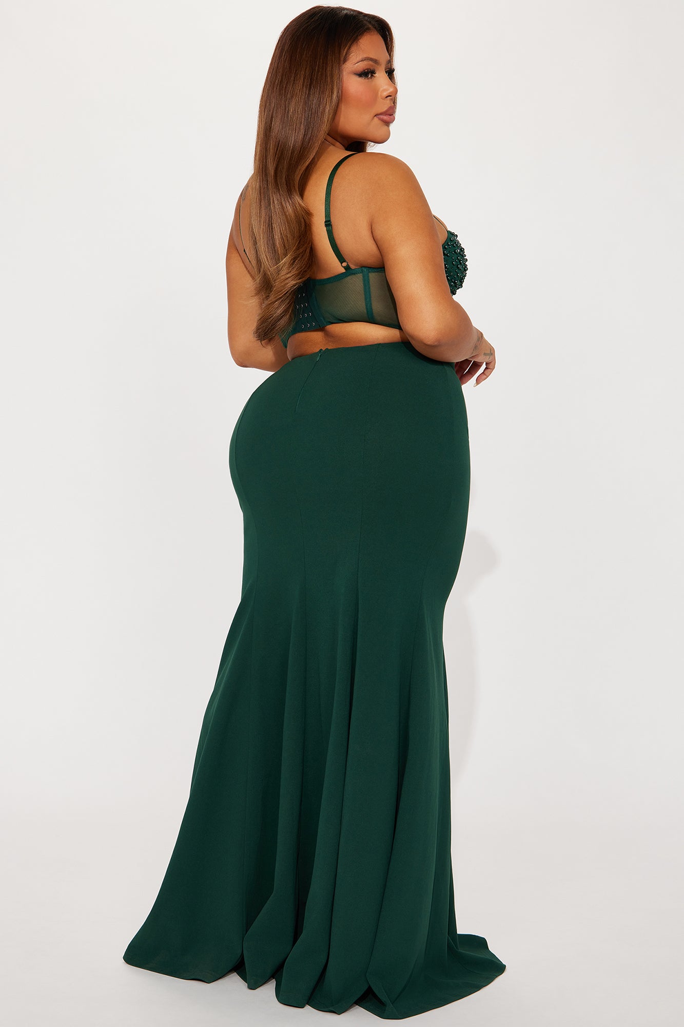 Bella Embellished Gown - Hunter - Image 6