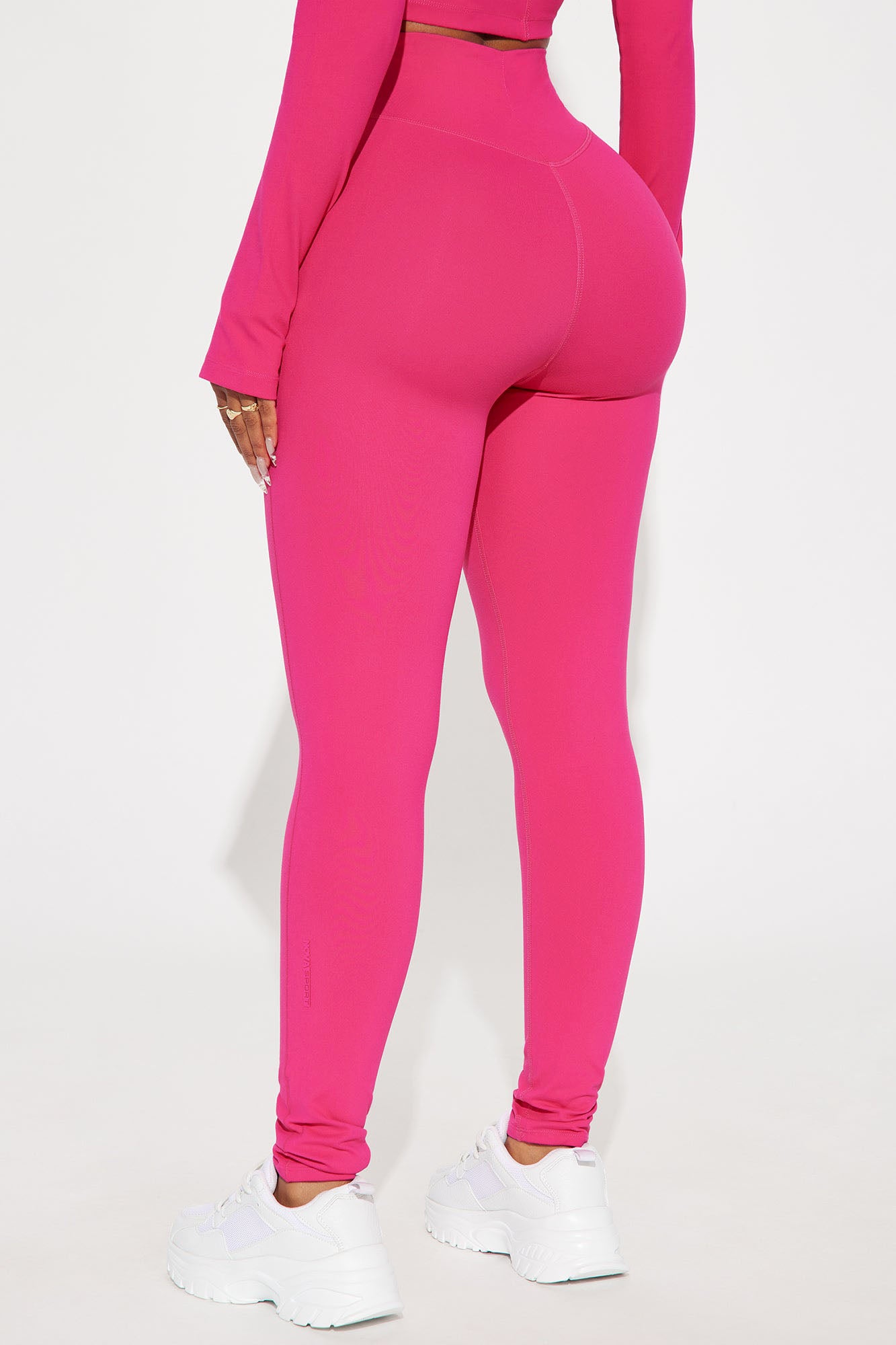Deep Bend Super Soft Active Legging - Fuchsia - Image 4