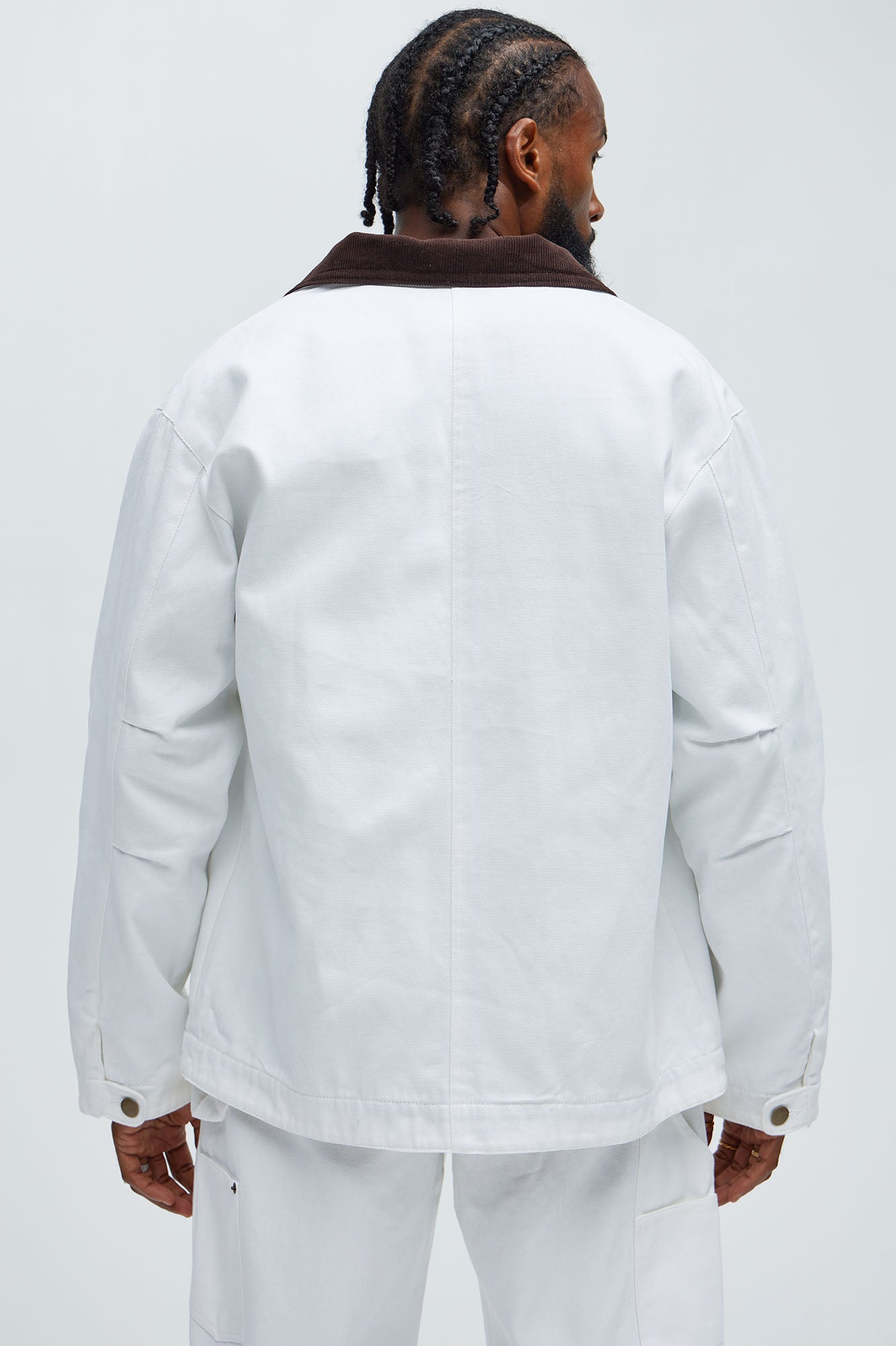 Alexander Utility Canvas Chore Jacket - White - Image 9