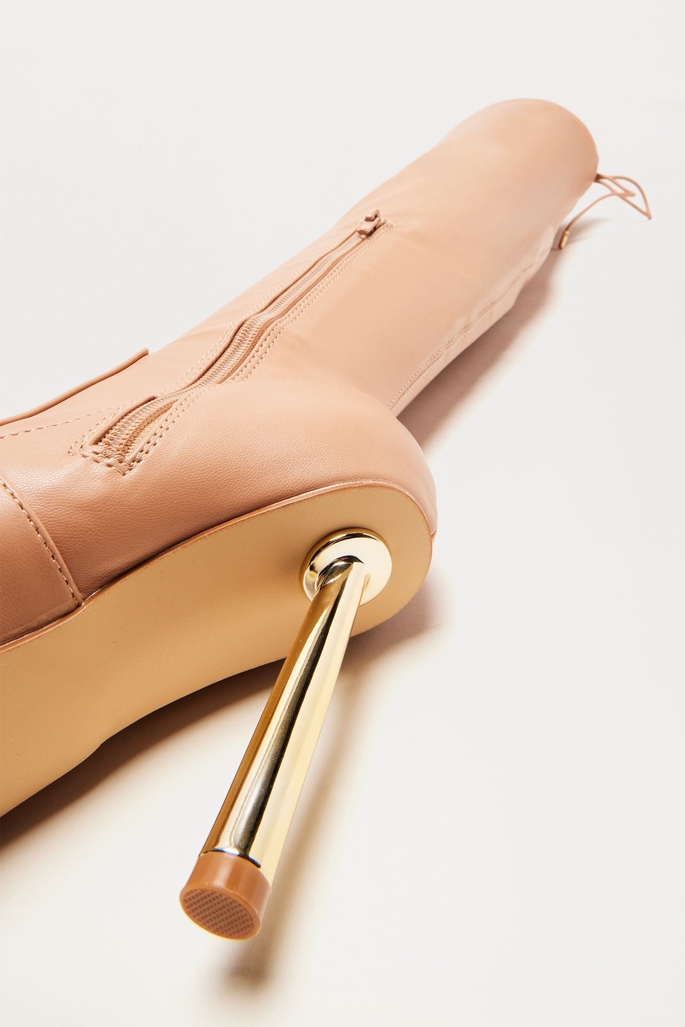 Chance Thigh High Boots - Nude - Image 5