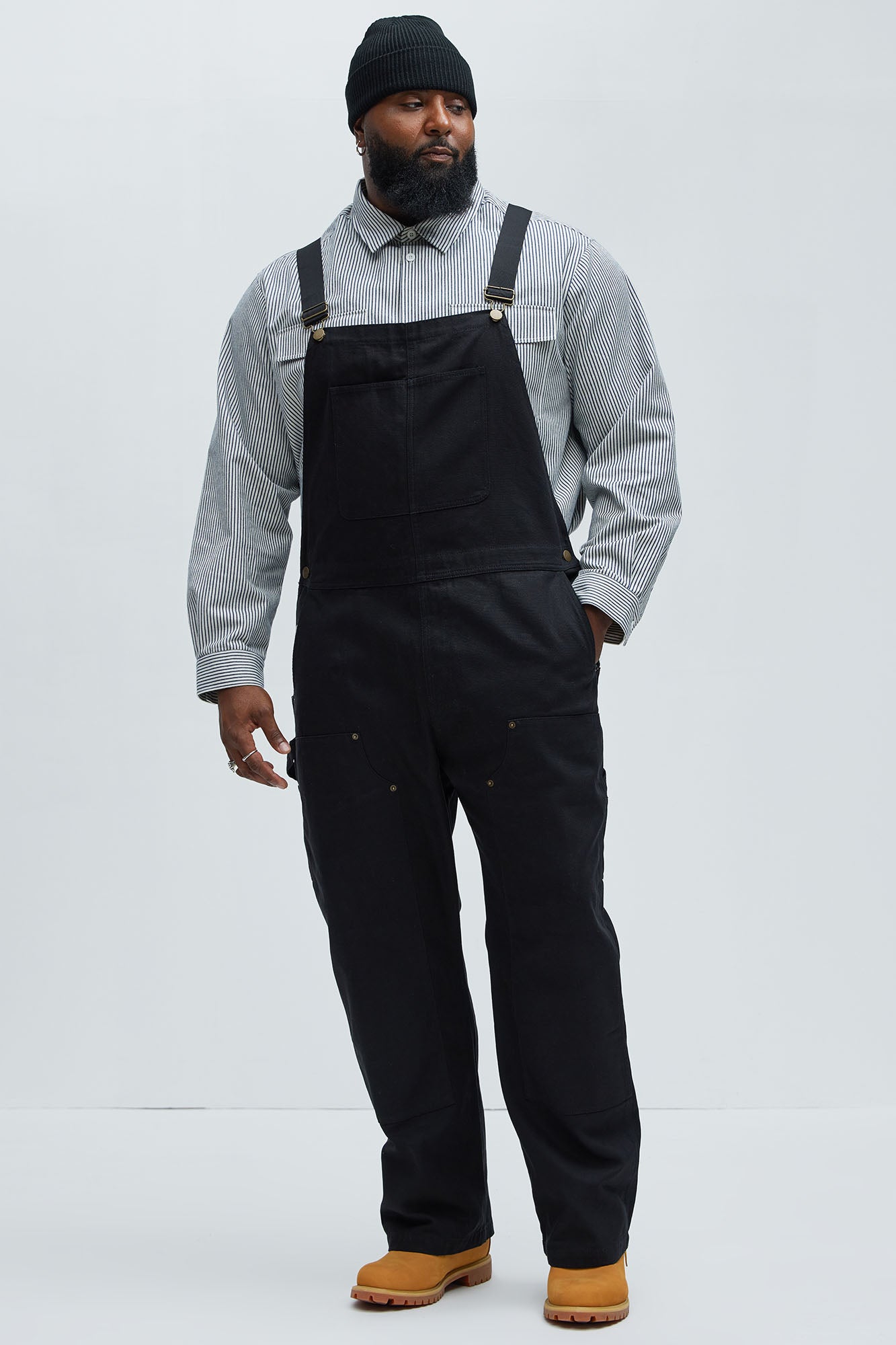 Alexander Utility Canvas Overalls - Black - Image 9