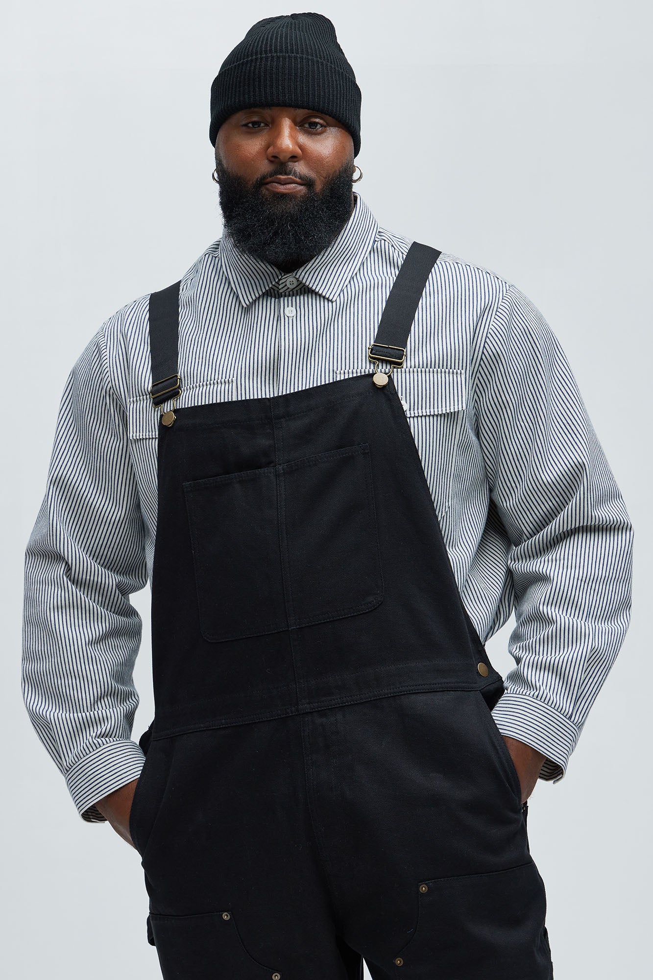 Alexander Utility Canvas Overalls - Black - Image 10