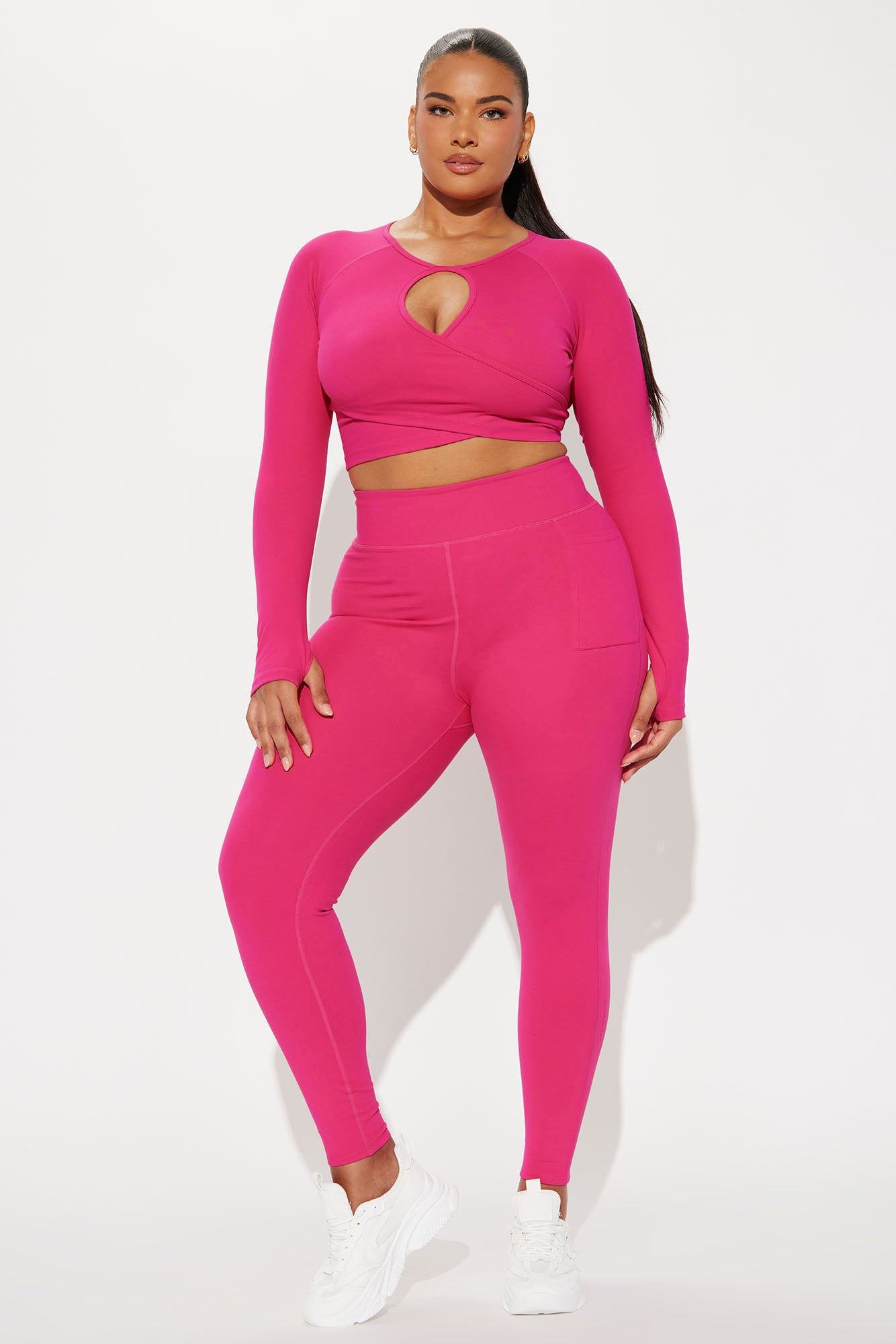 Deep Bend Super Soft Active Top - Fuchsia - Image 6