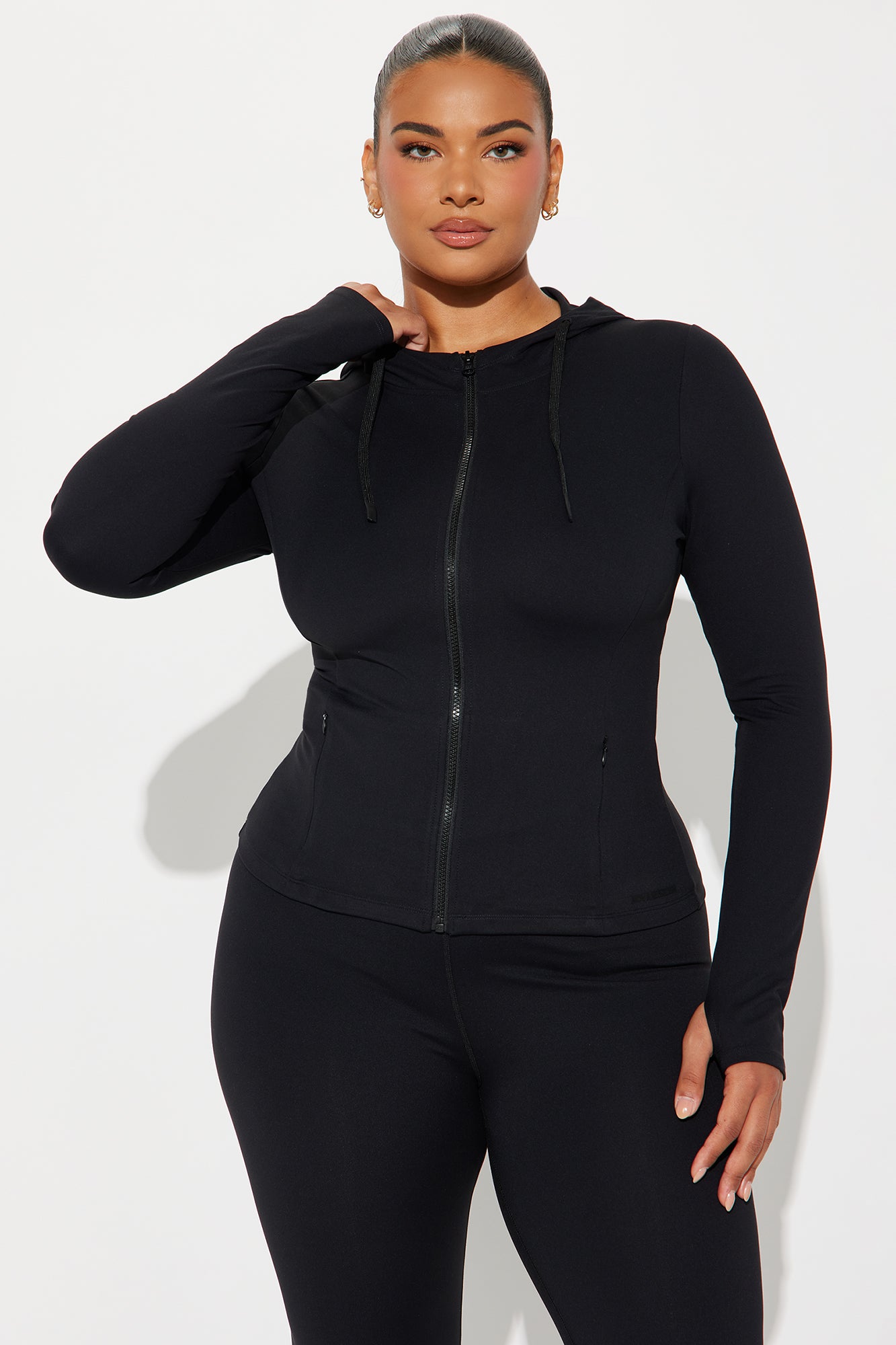 Alignment Super Soft Active Jacket - Black - Image 4