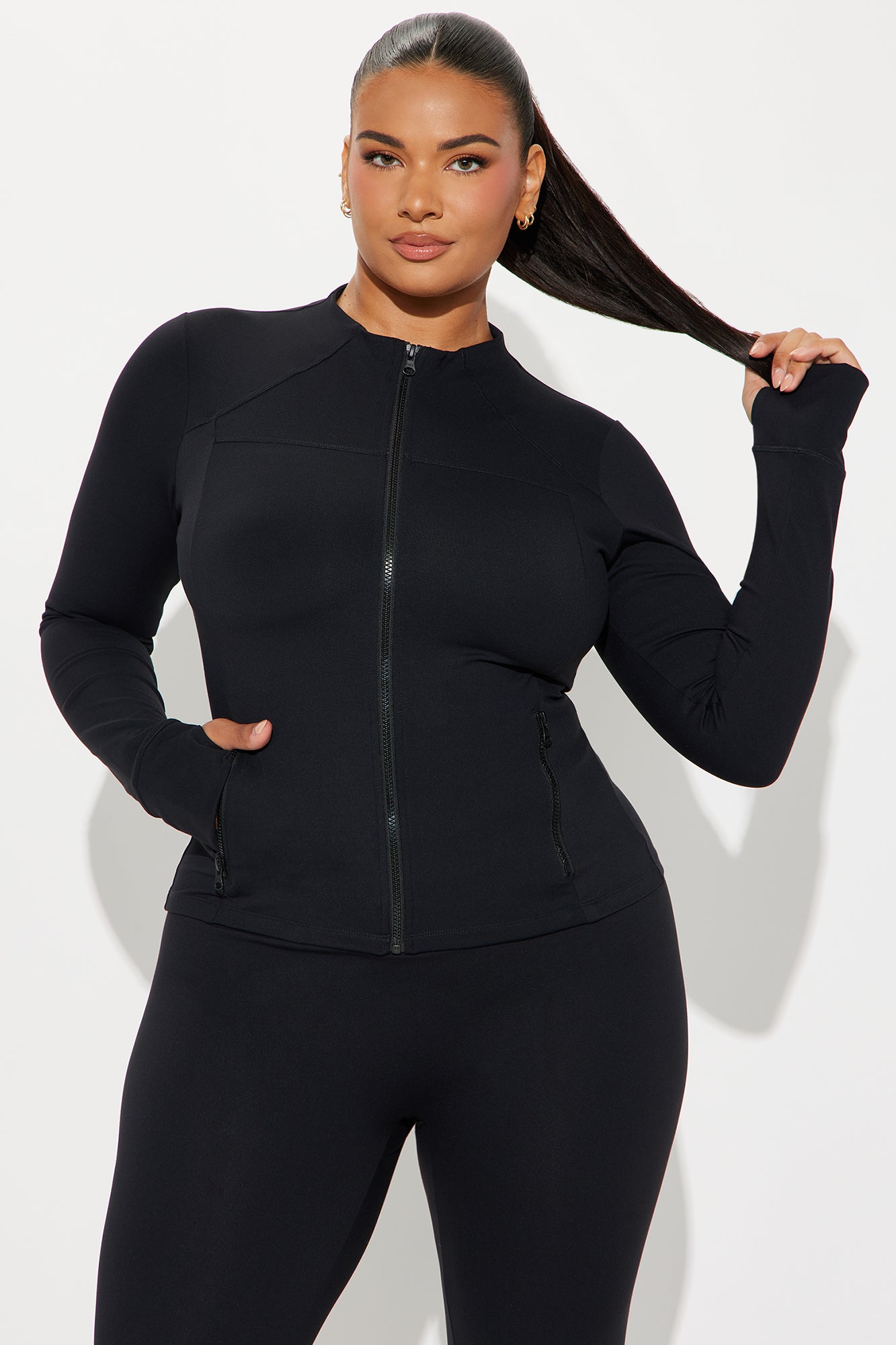 Take A Hike Super Soft Active Jacket - Black - Image 5