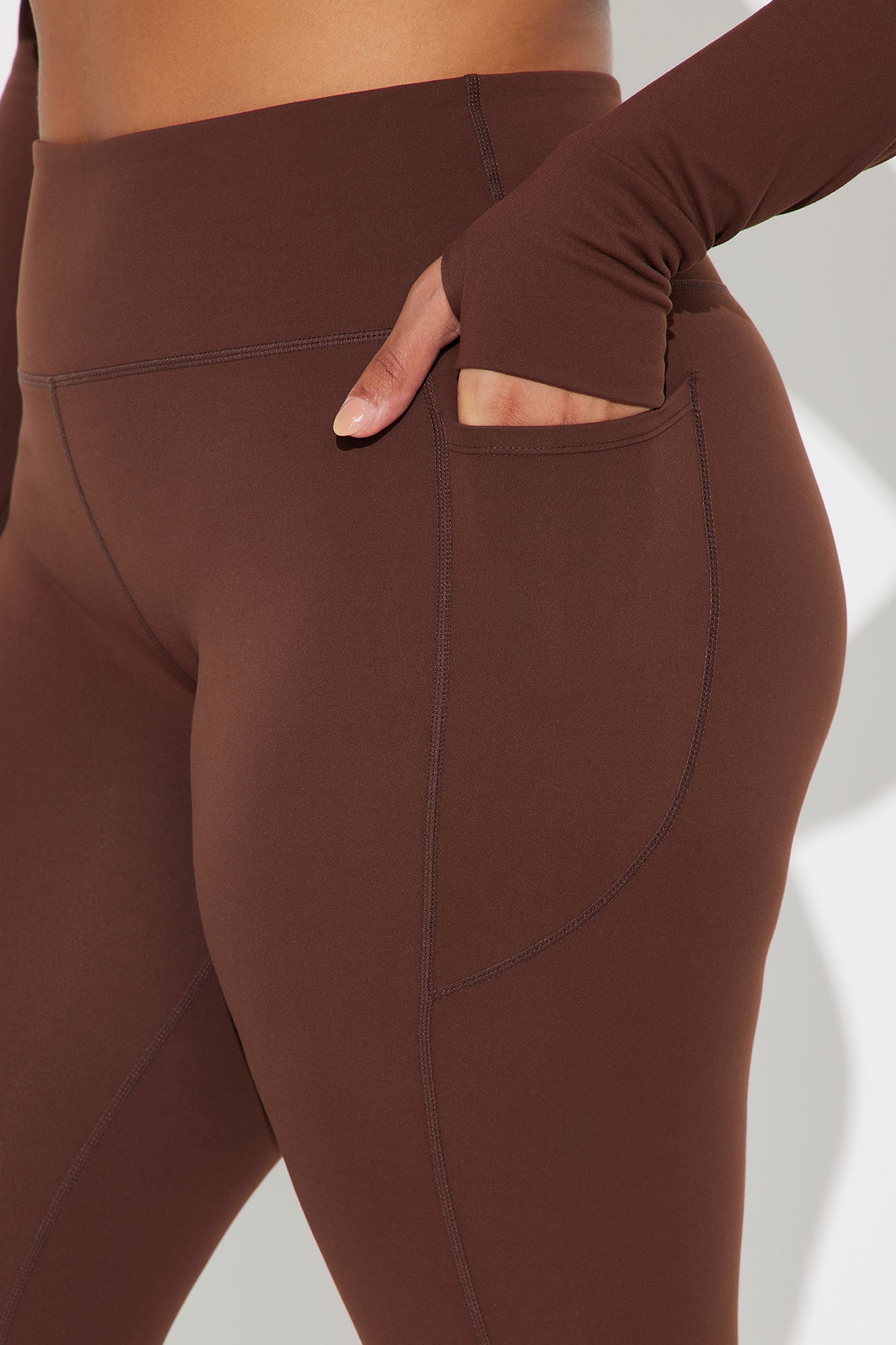 Cara Super Soft Active Stirrup Legging - Chocolate - Image 8
