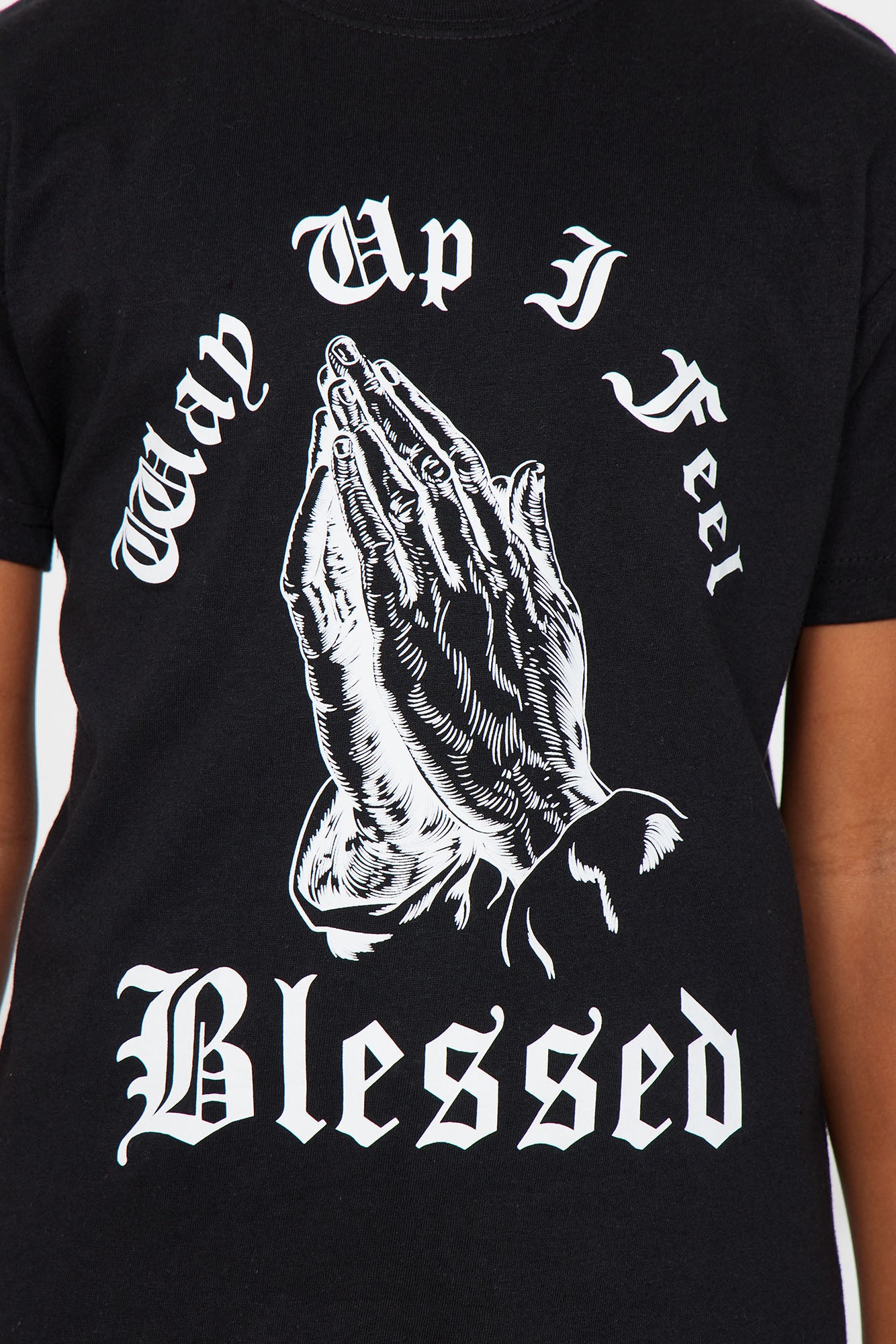 Mini Way Up I Feel Blessed T-Shirt - Black - Image 3
