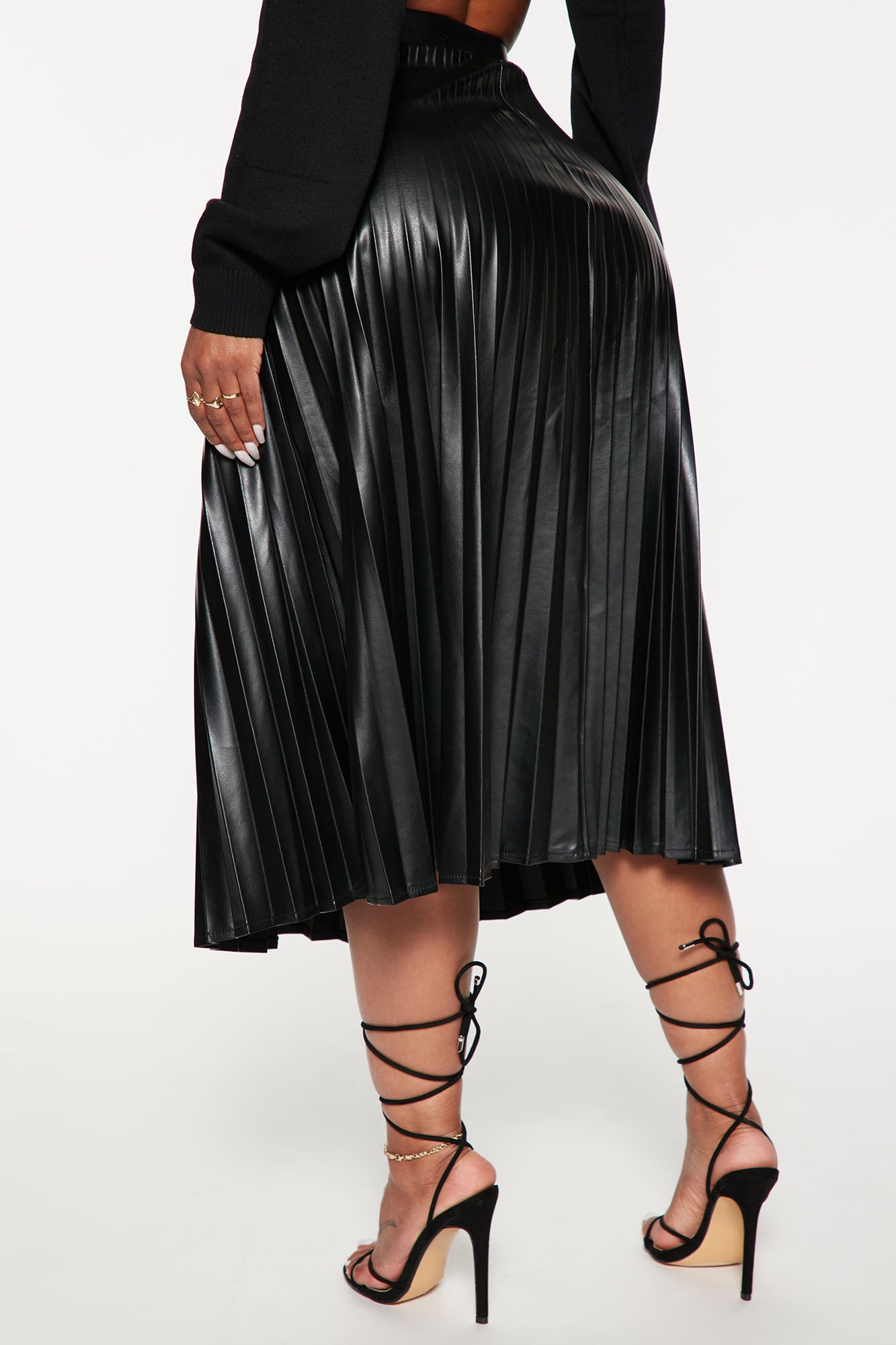 Stating Facts Midi Skirt - Black - Image 3