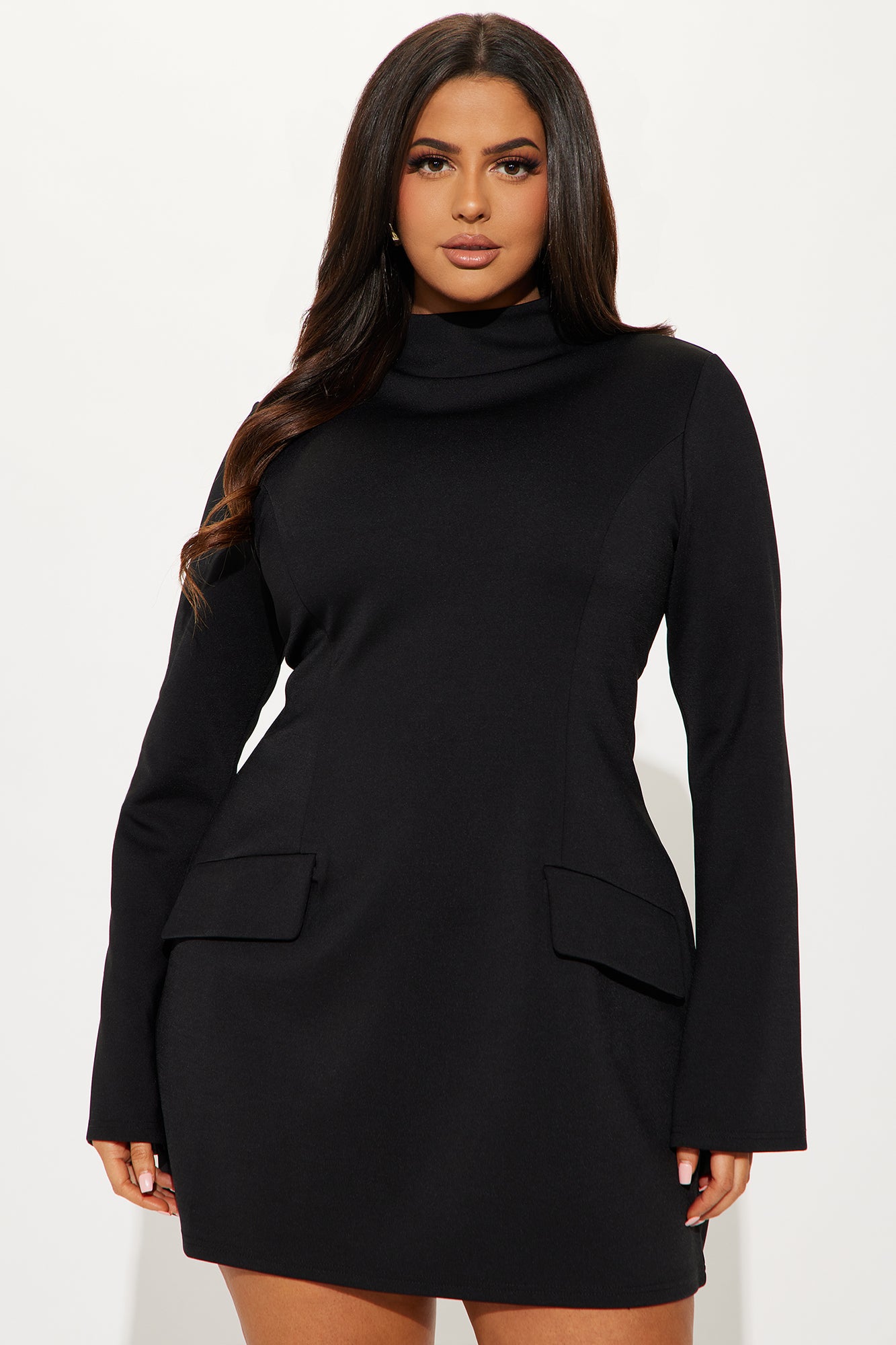Above Average Ponte Mini Dress - Black - Image 6