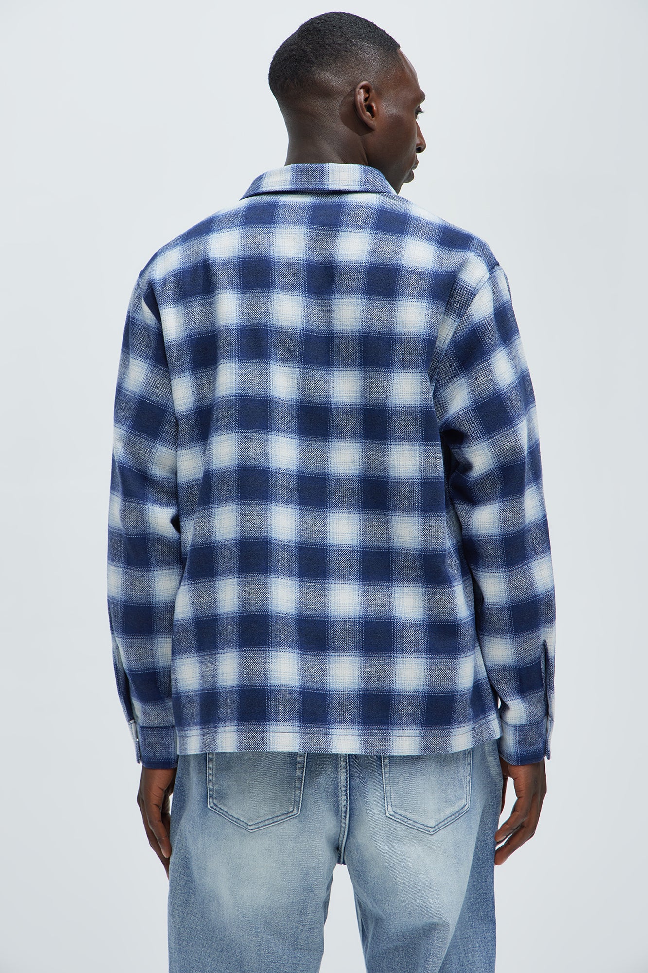 Cassnet Plaid Button Up Shirt - Blue/combo - Image 4