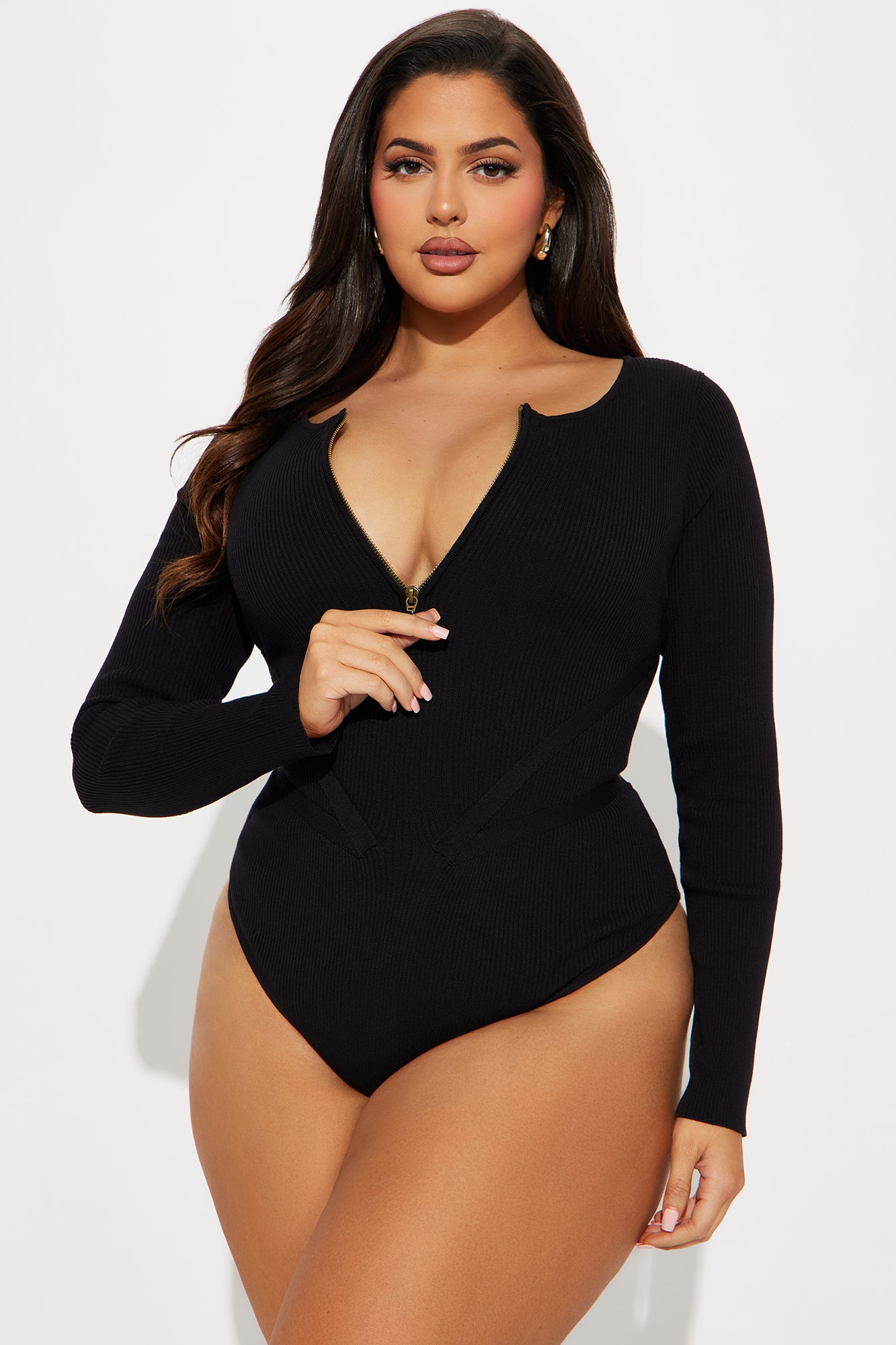 Tory Sweater Bodysuit - Black - Image 6